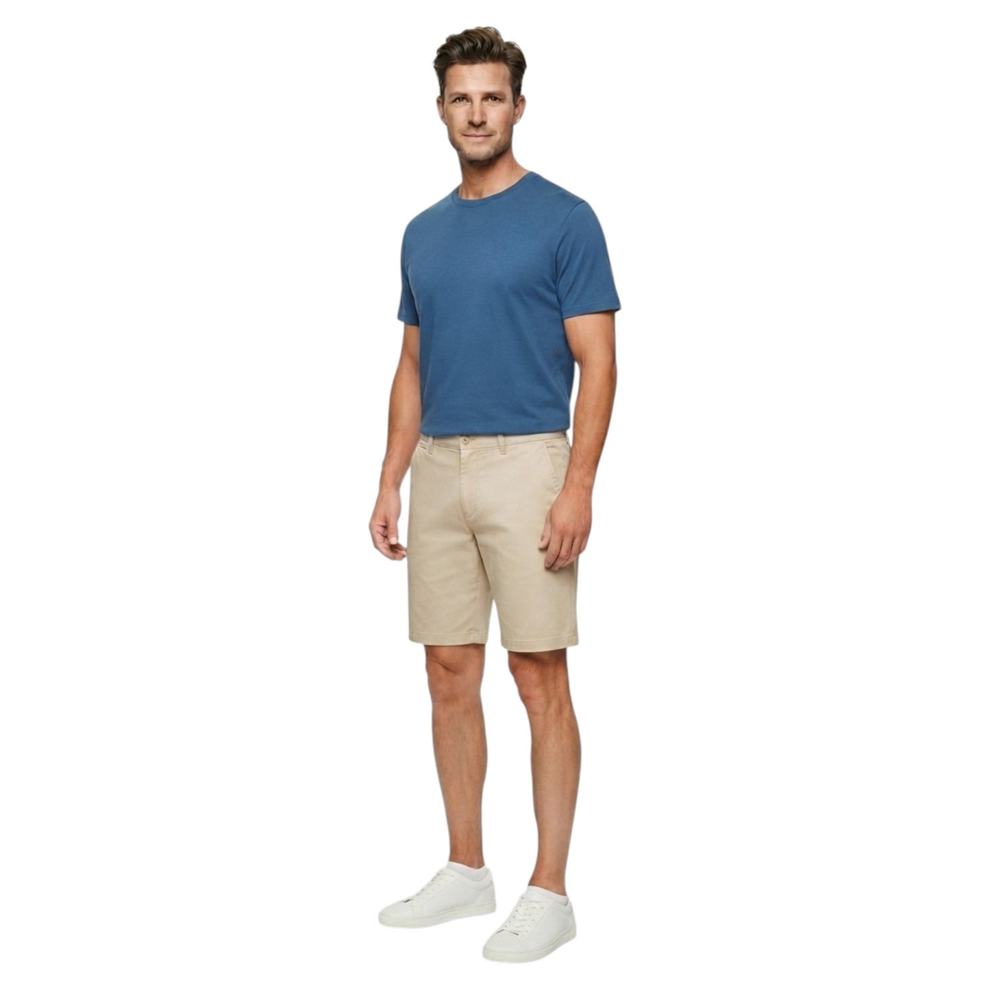Men's Plain Solid Short,Light Beige