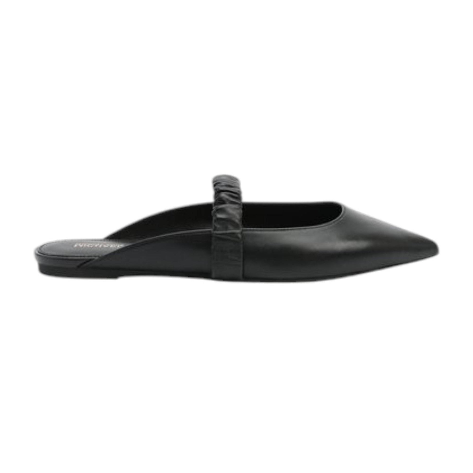 Women's Plain Raleigh Flex Flats Shoes,Black