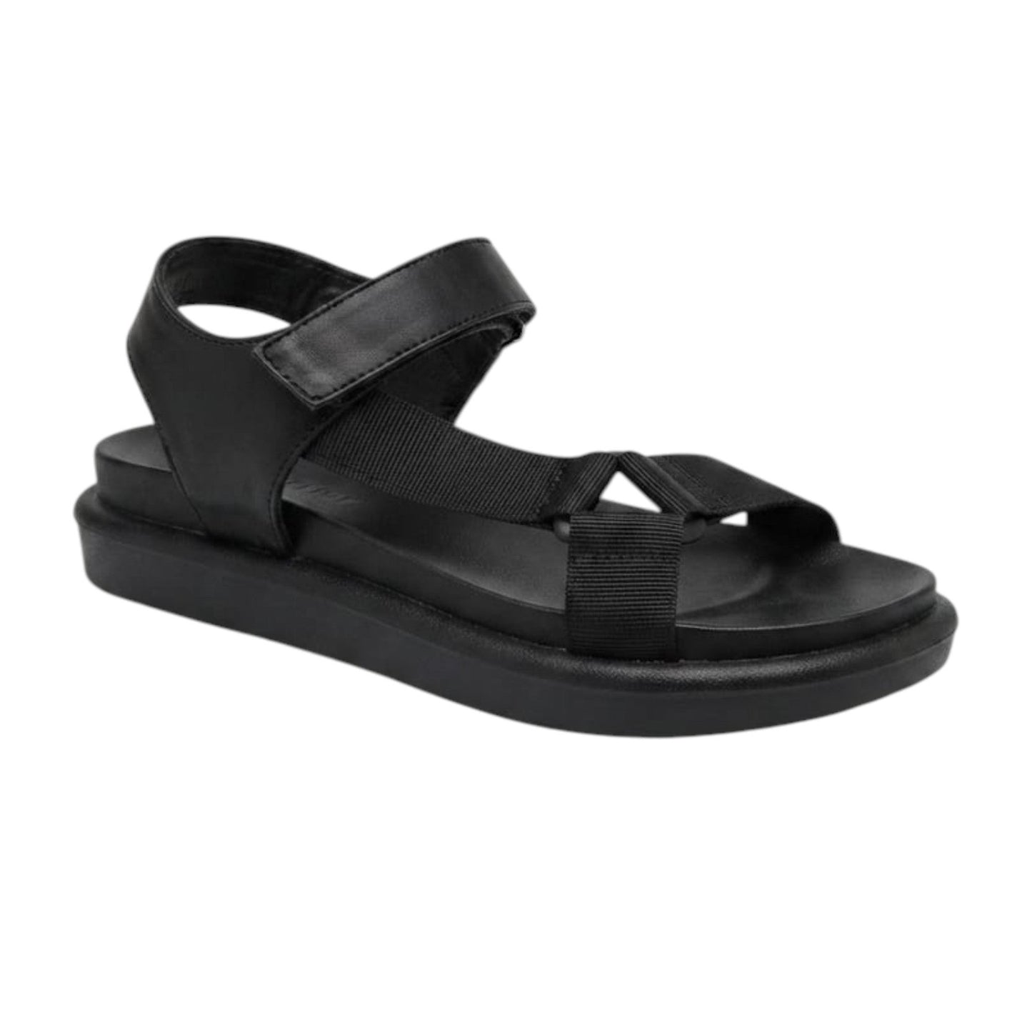 Women's Plain Sandals,Black