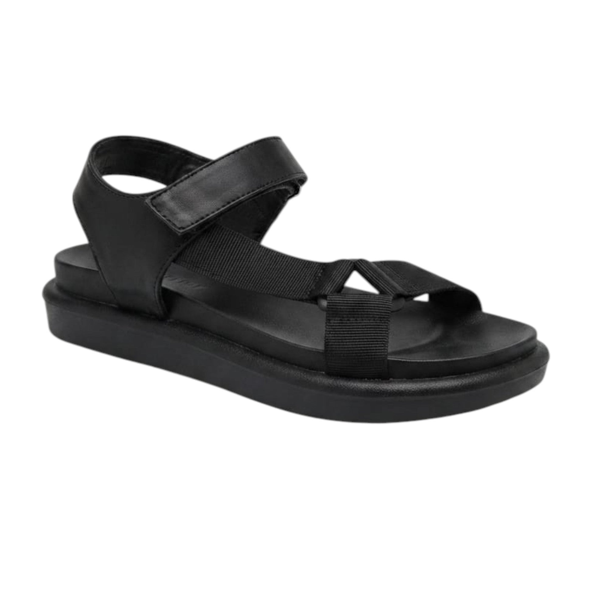 Women's Plain Sandals,Black