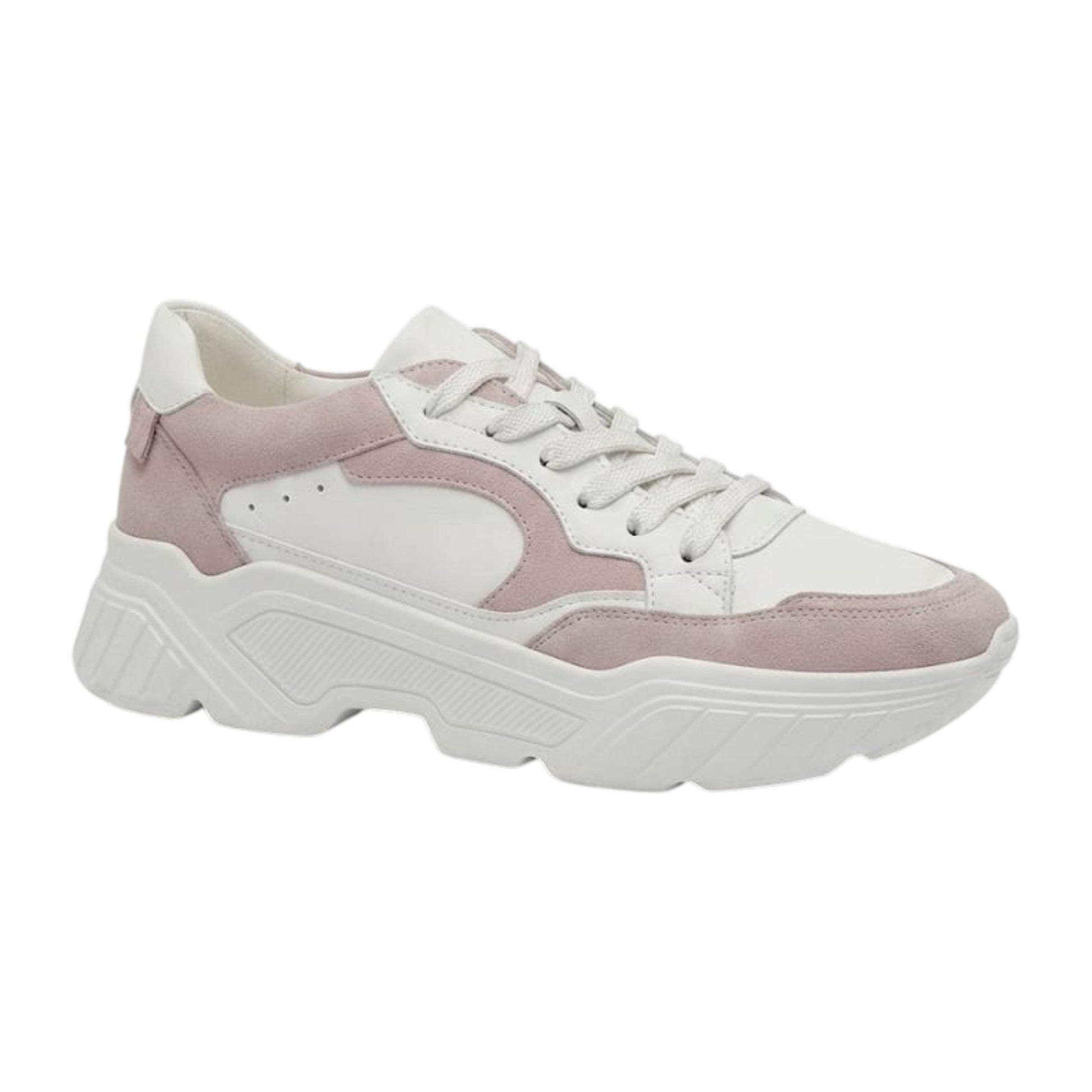 Women's Colorblocked Shoes,Nude Pink/White