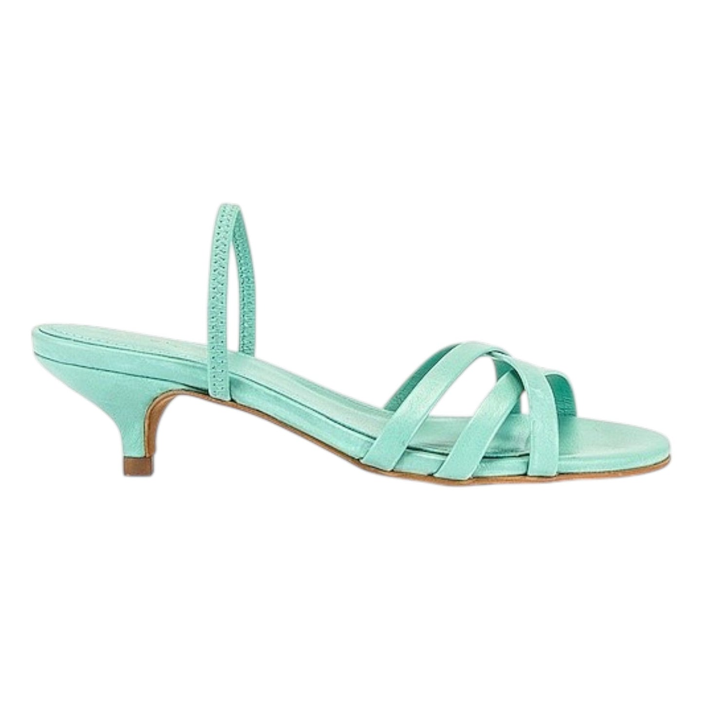 Women's Plain Heeled Shoes,Turquoise Blue