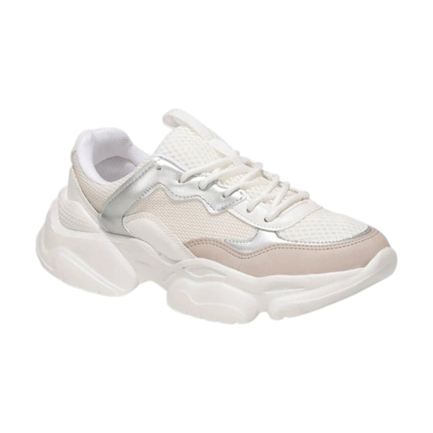 Women's Textured Shoes,White/Beige