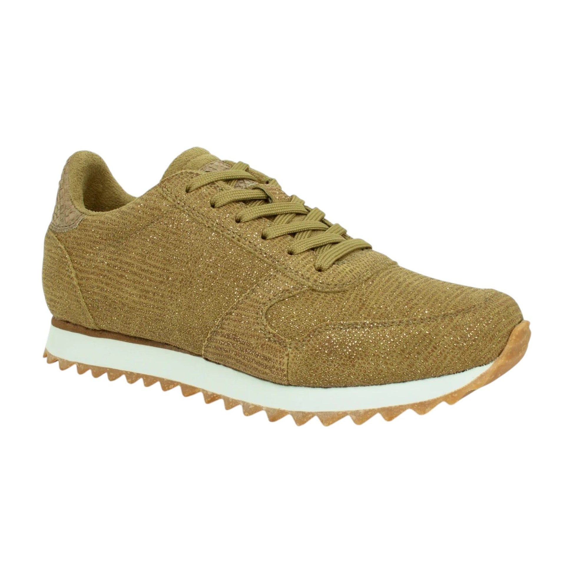 Women's Textured Glitter Shoes,Olive