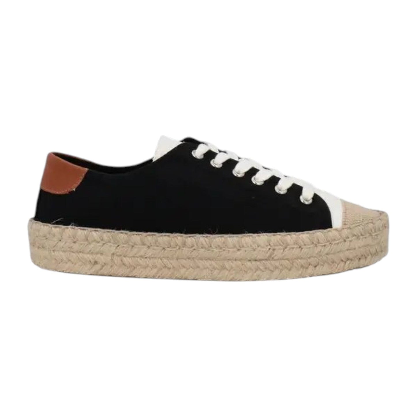 Women's Textured Espadrille Shoes,Black