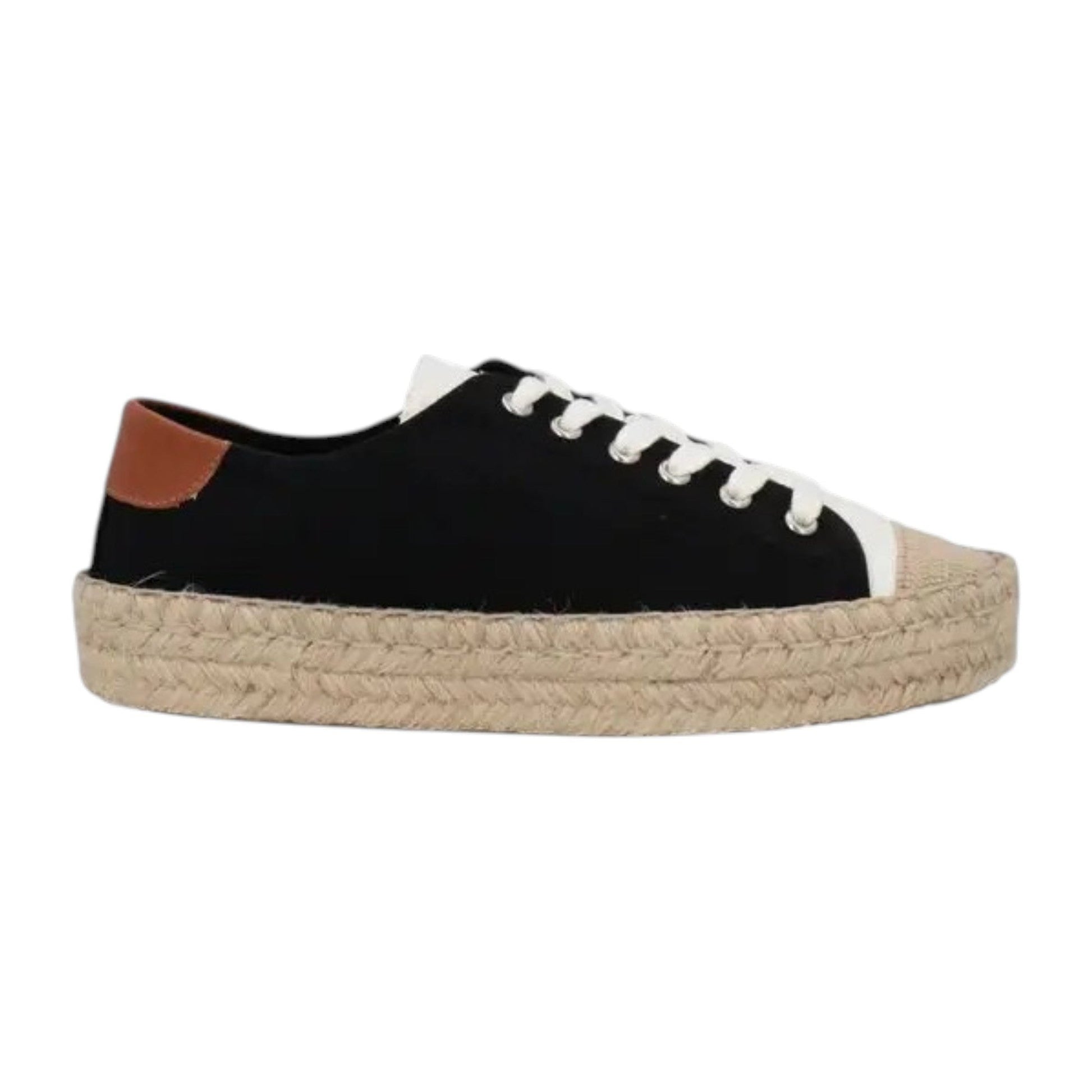 Women's Textured Espadrille Shoes,Black