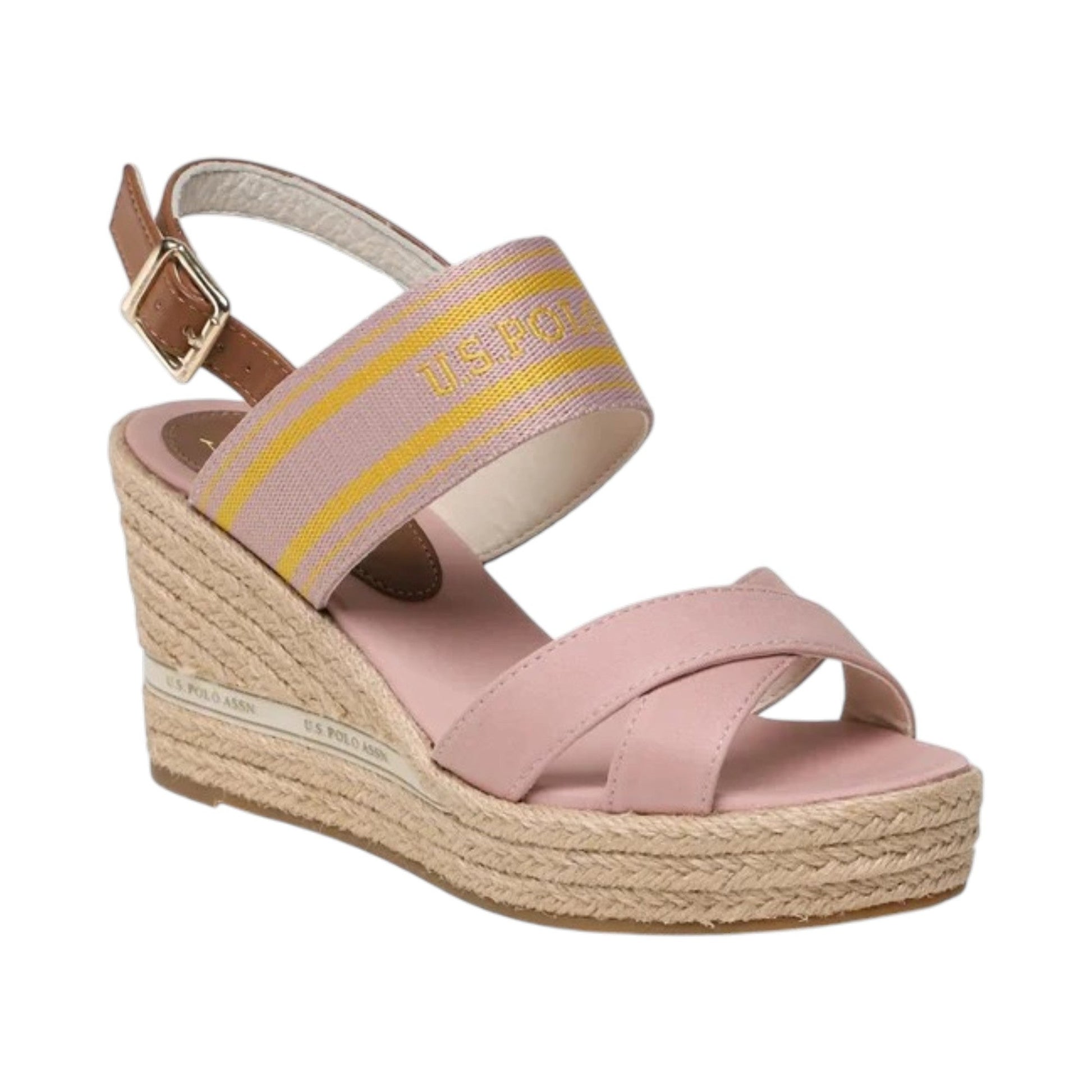 Women's Logo Patched Sandals,Pink