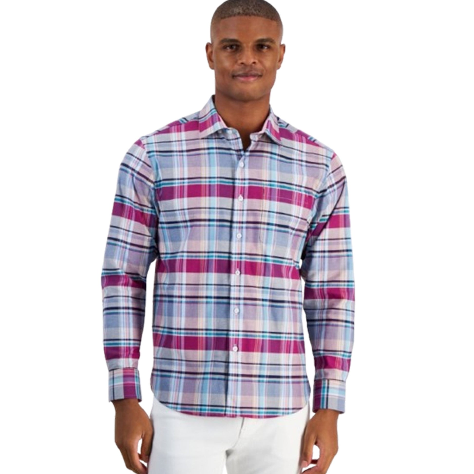 Men's Printed Dress Shirt,Multi