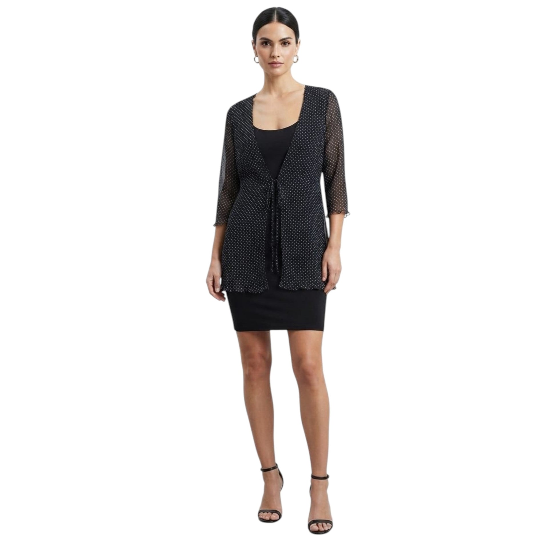 Women's Mesh Cardigan,Black