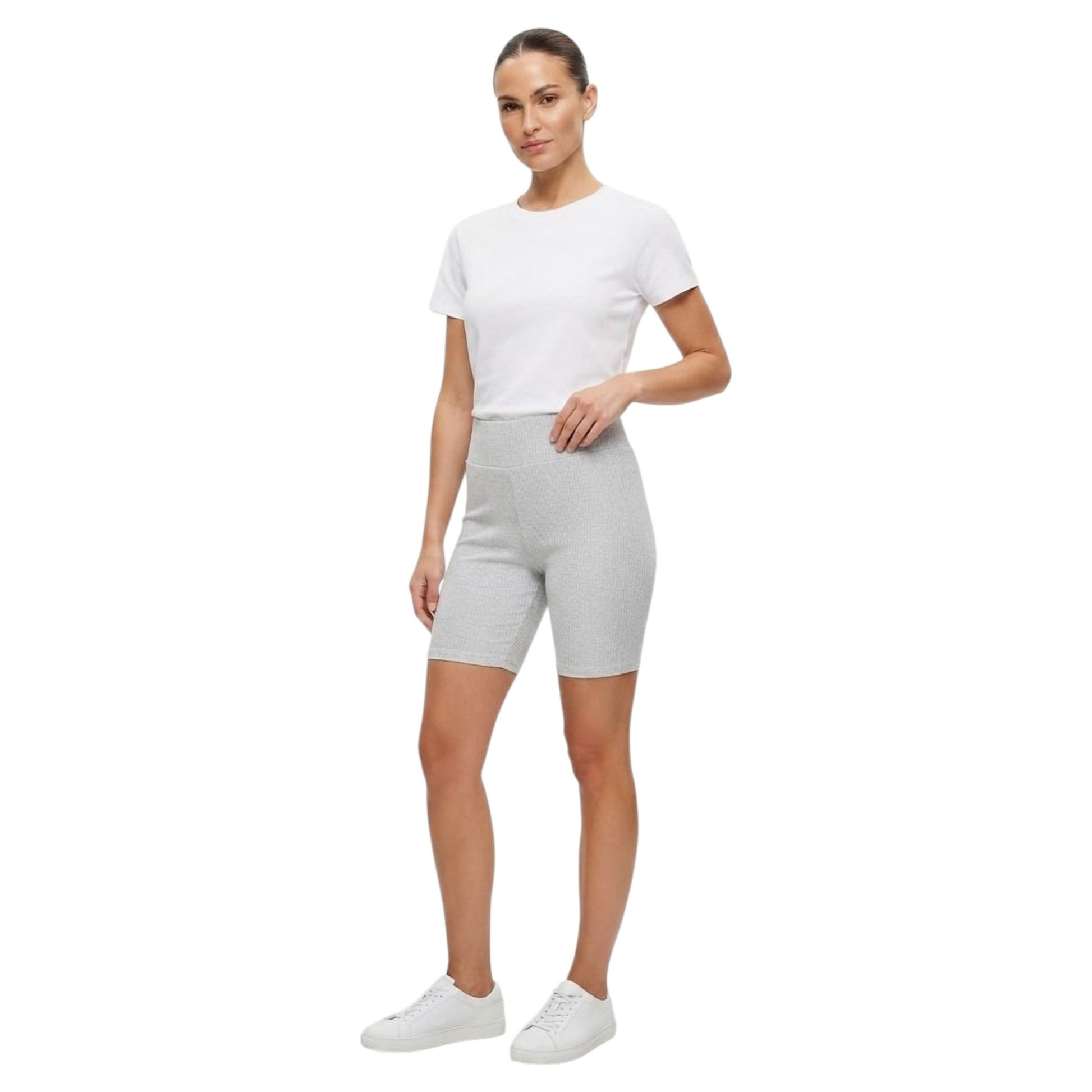 Women's Ribbed Short,Grey
