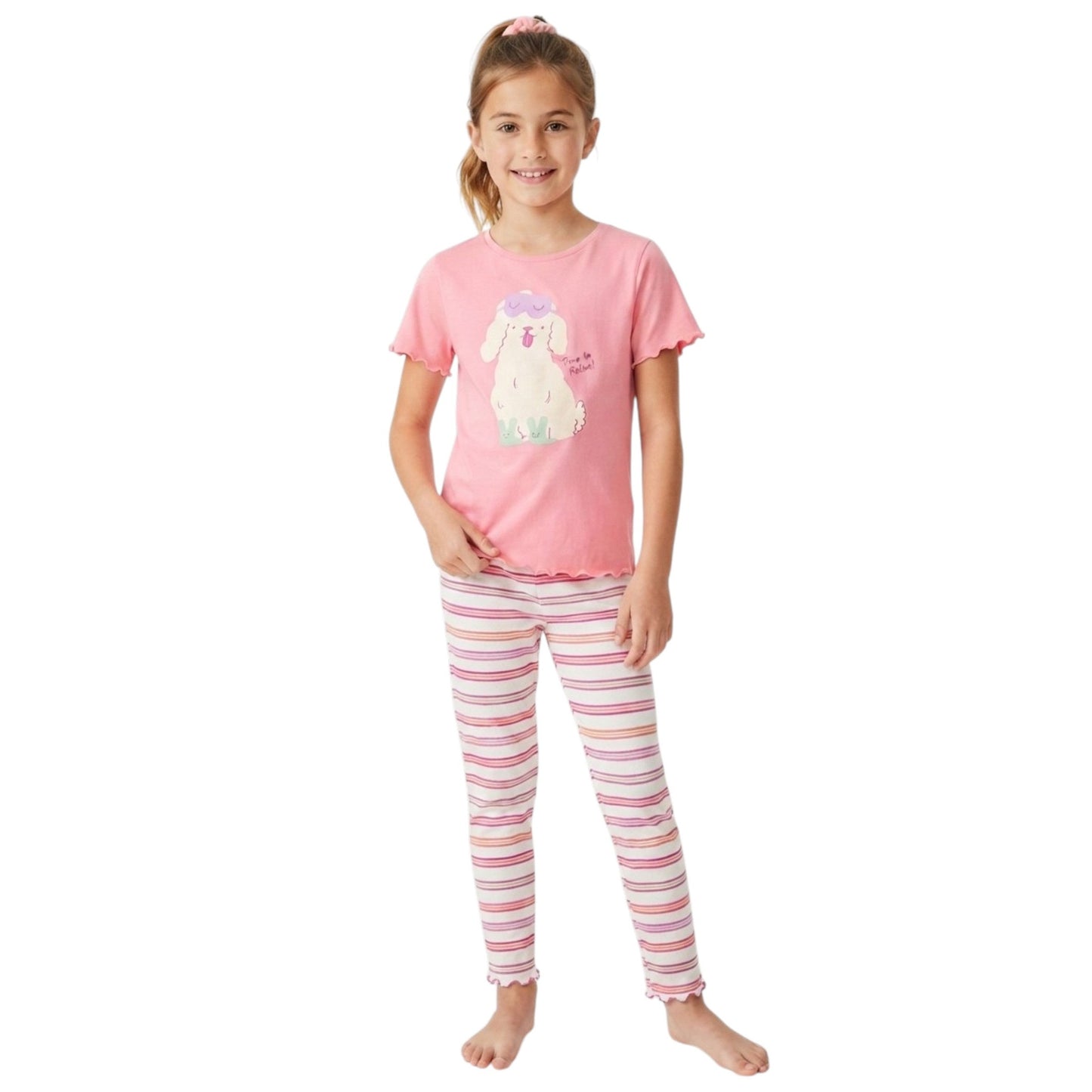 Kids Girl's Printed Set 2 Pieces,Pink