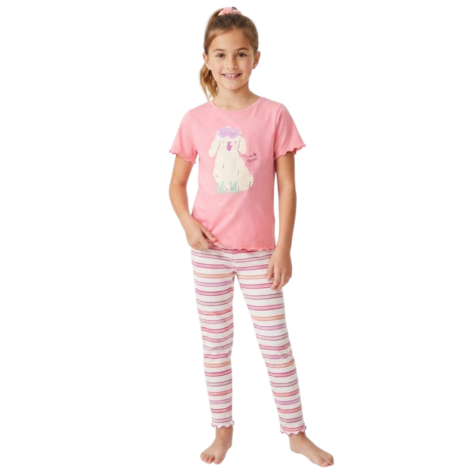 Kids Girl's Printed Set 2 Pieces,Pink
