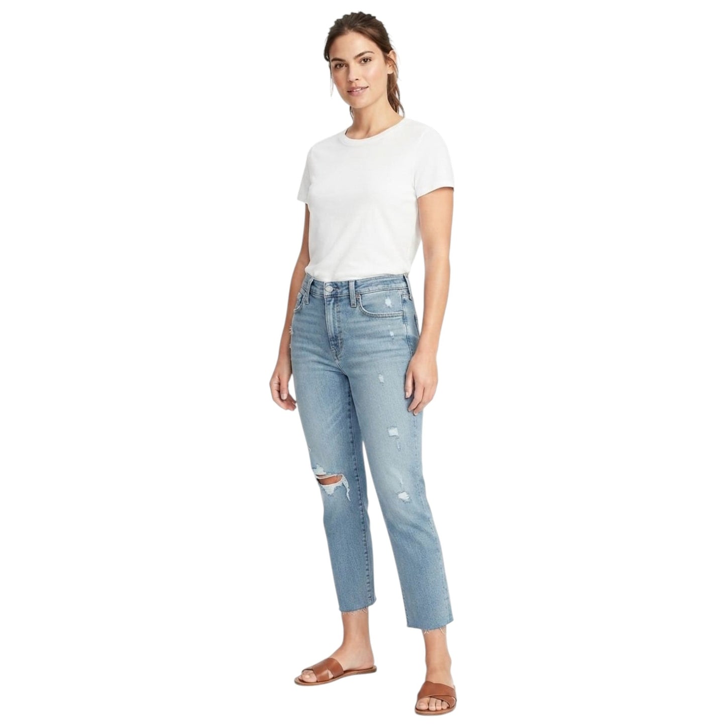 Women's Ripped Jeans,Blue