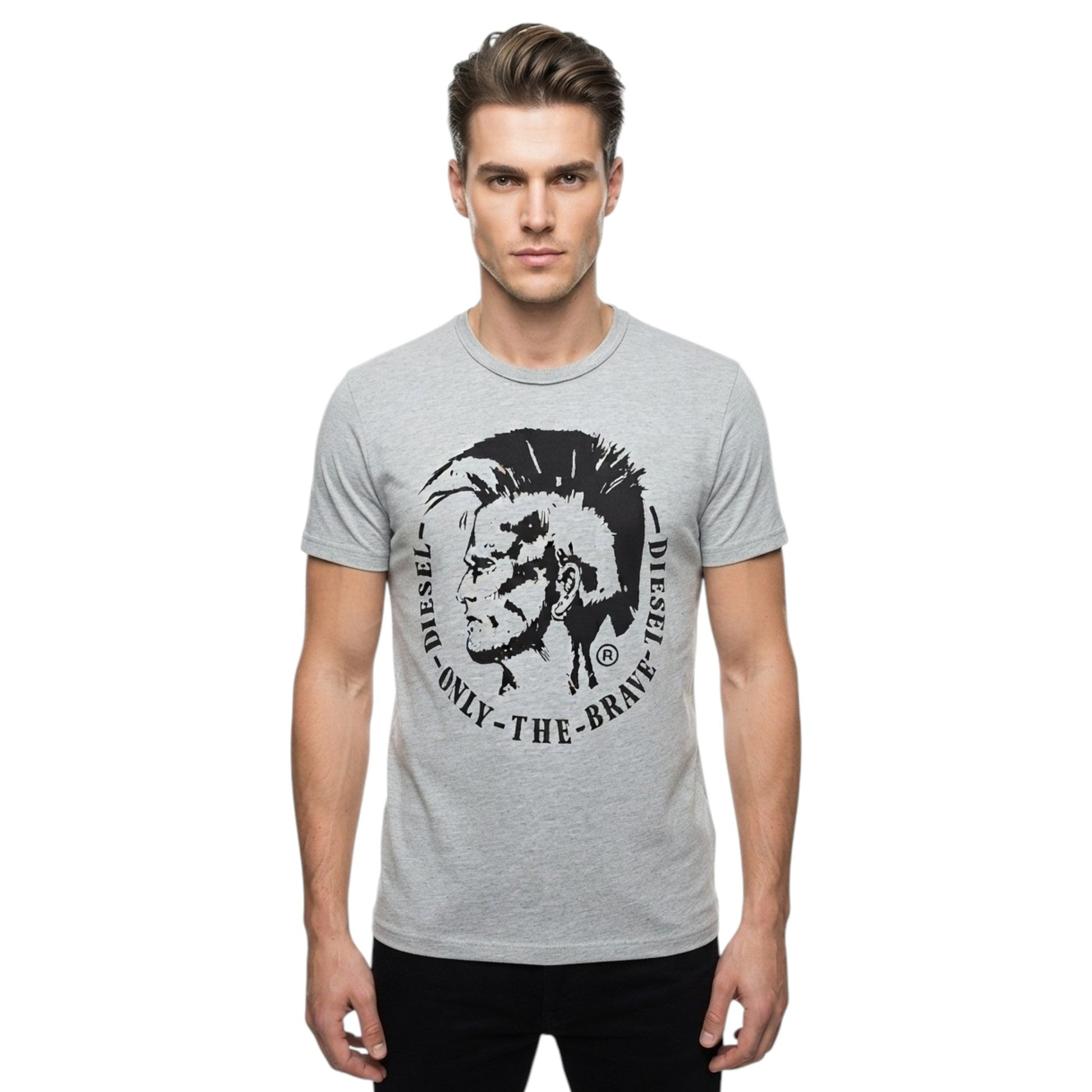 Men's Printed Top,Grey