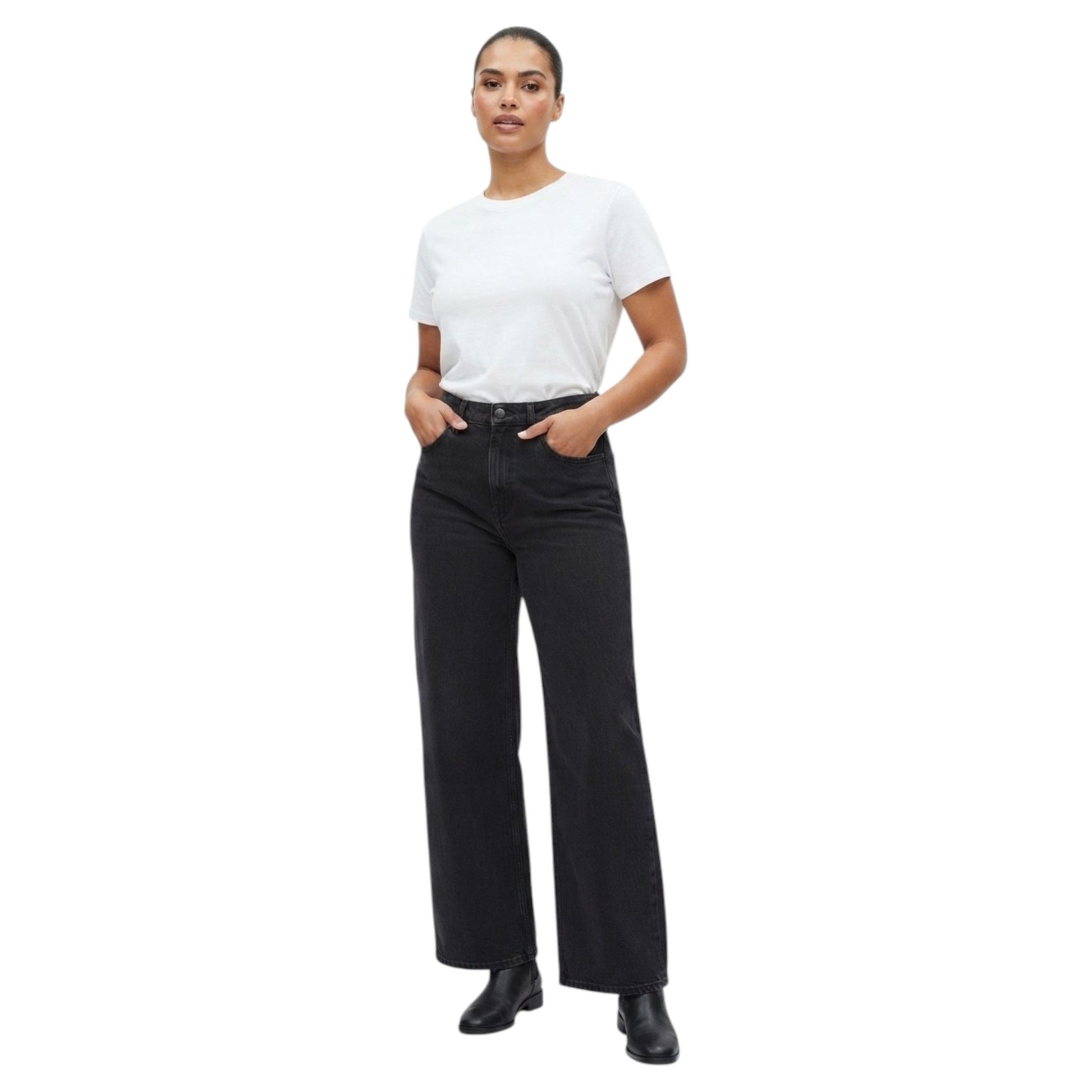 Women's Plain Jeans,Black