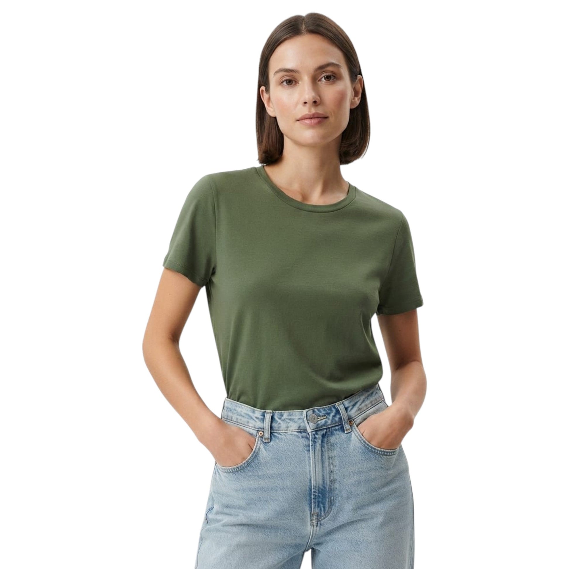 Women's Plain Top,Olive