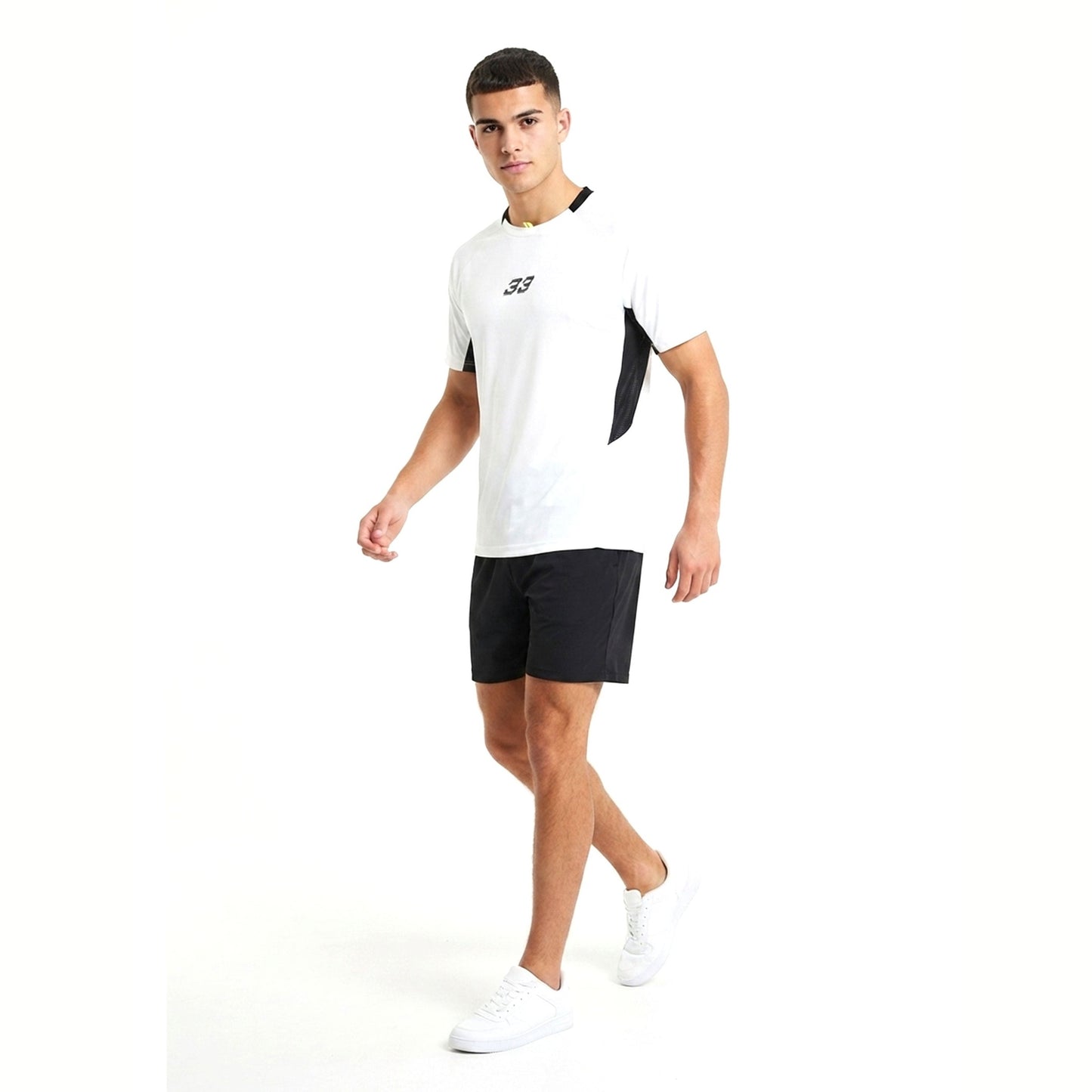 Kids Boy's Colorblocked Sport Top,White