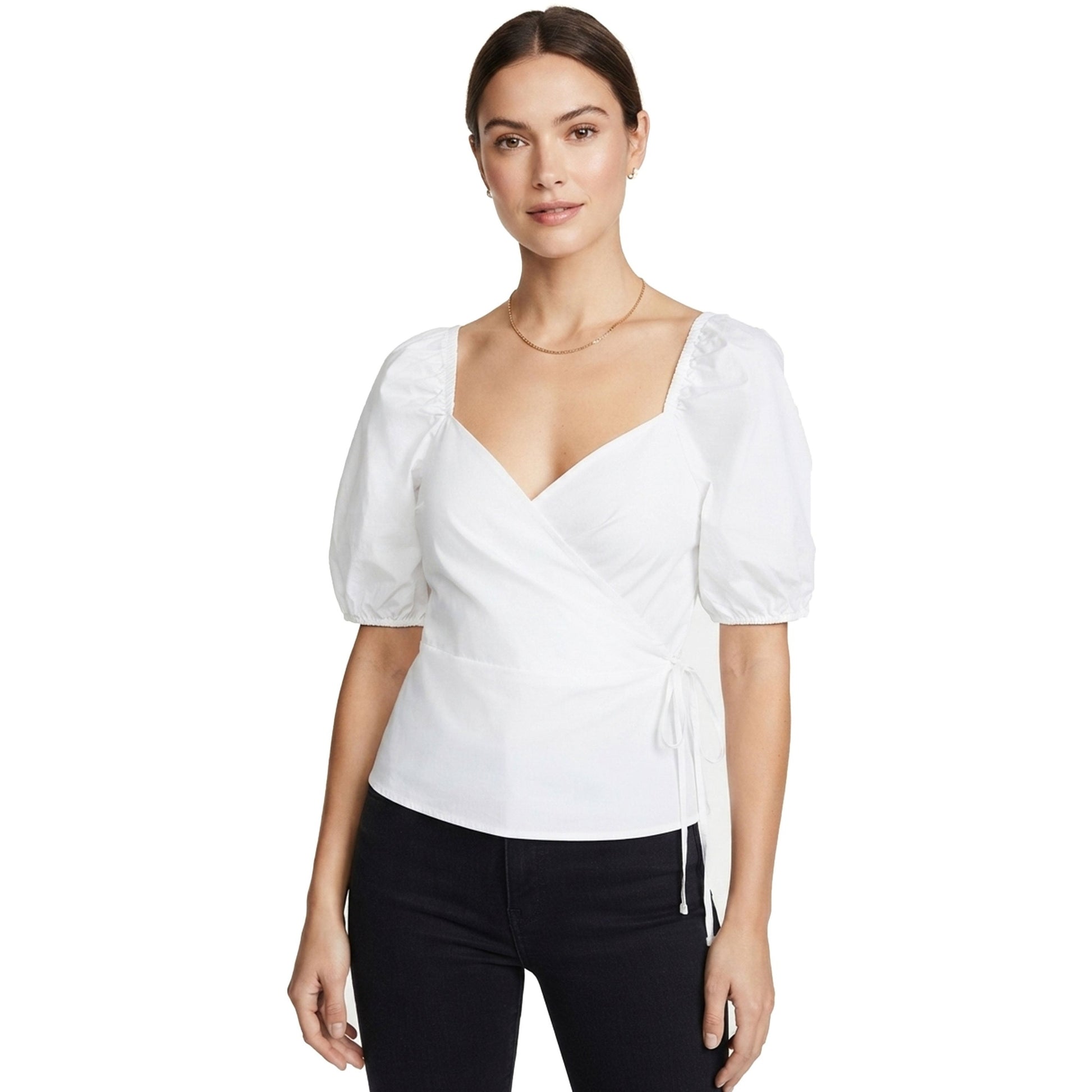 Women's Plain Solid Top,White