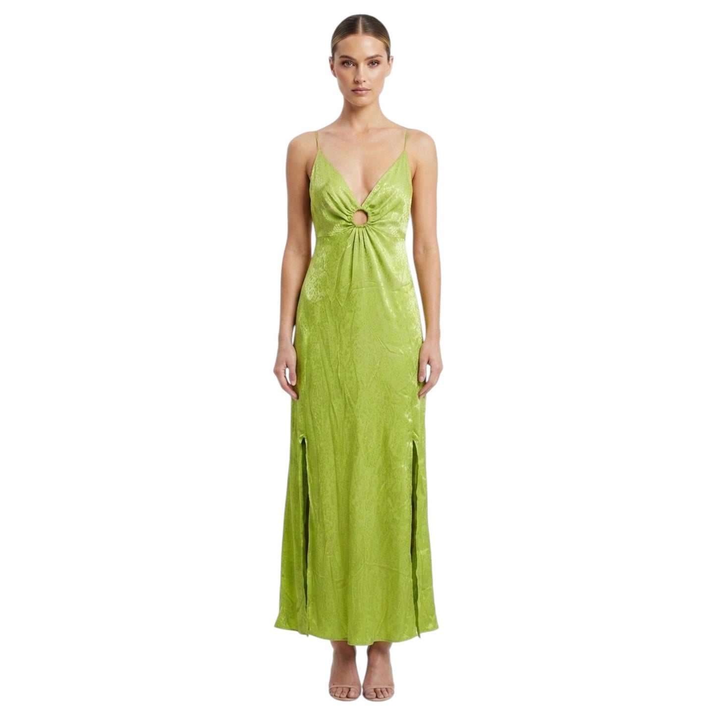 Women's Printed Dress,Light Green