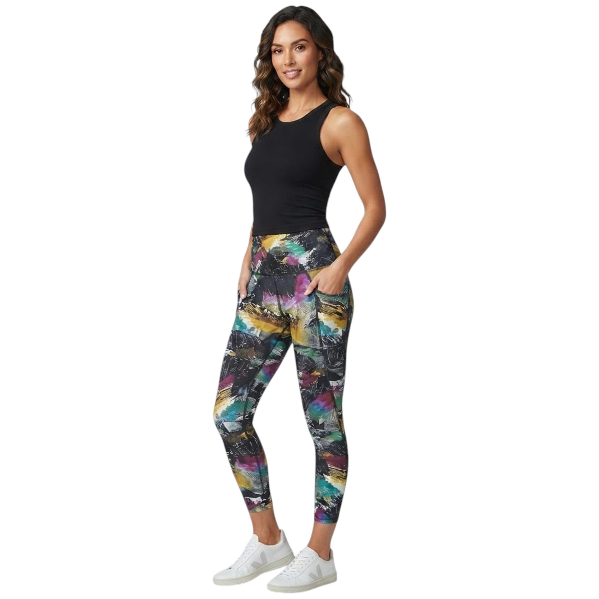 Women's Colorblocked Legging,Multi