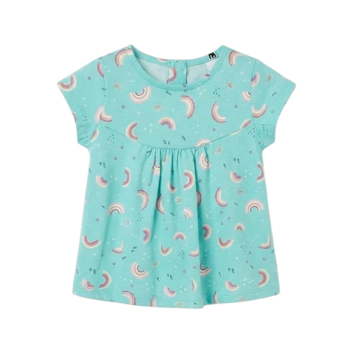 Kids Girl's Printed Dress,Turquoise