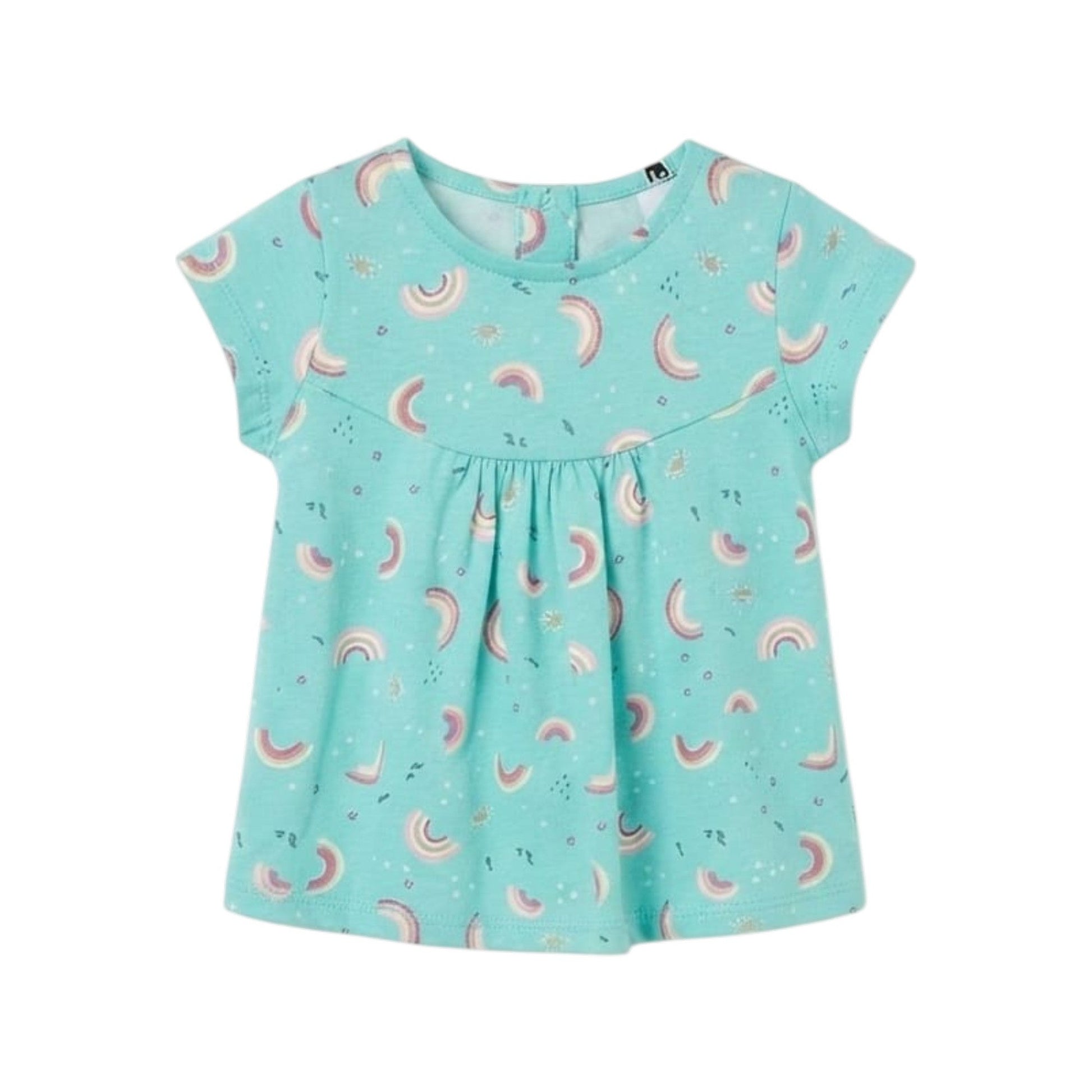 Kids Girl's Printed Dress,Turquoise