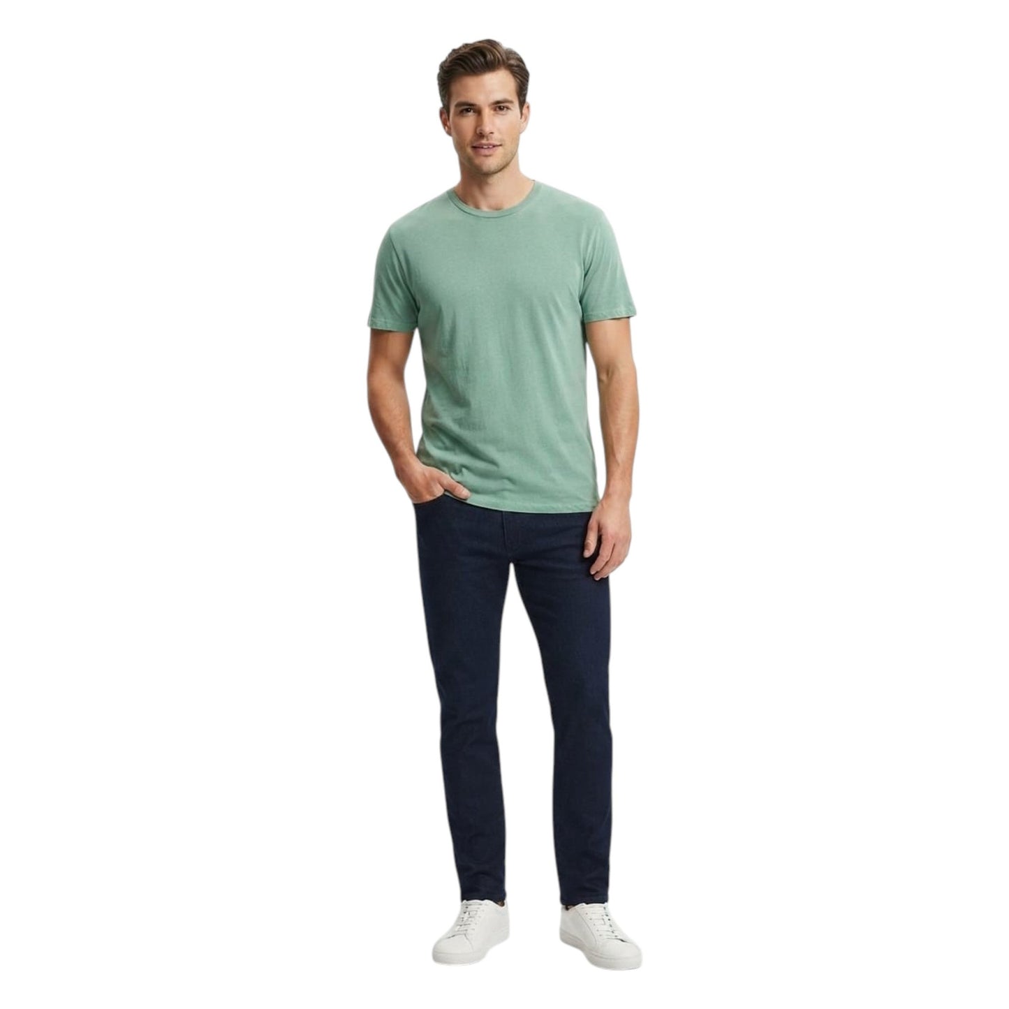 Men's Plain Solid Top,Mint