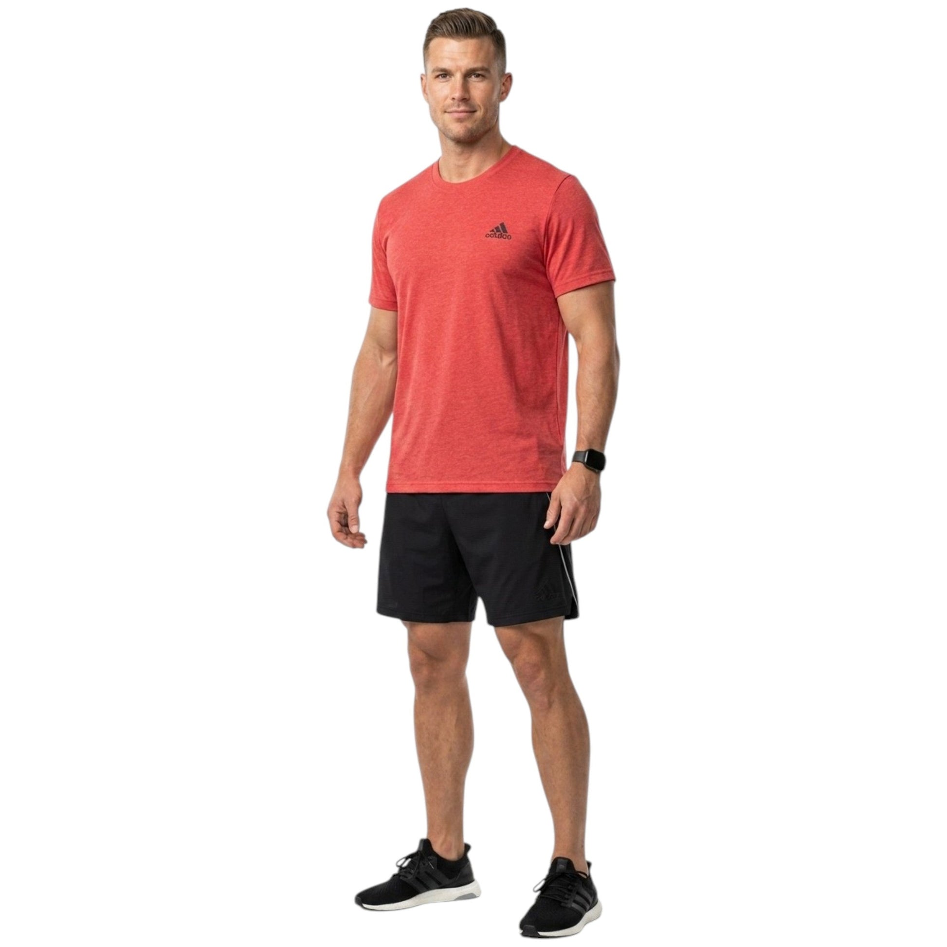 Men's Brand Logo Printed Sport Top,Red
