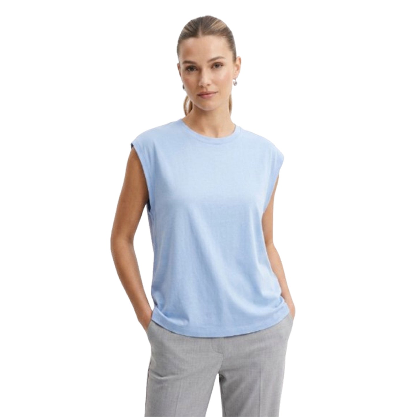 Women's Plain Top,Blue