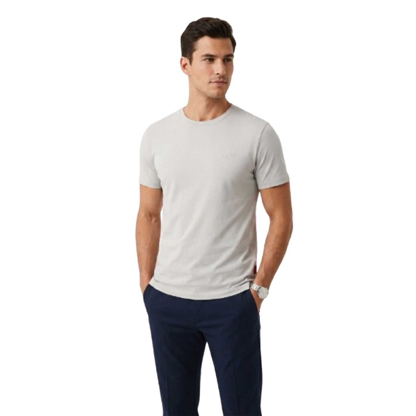 Men's Plain Top,Grey
