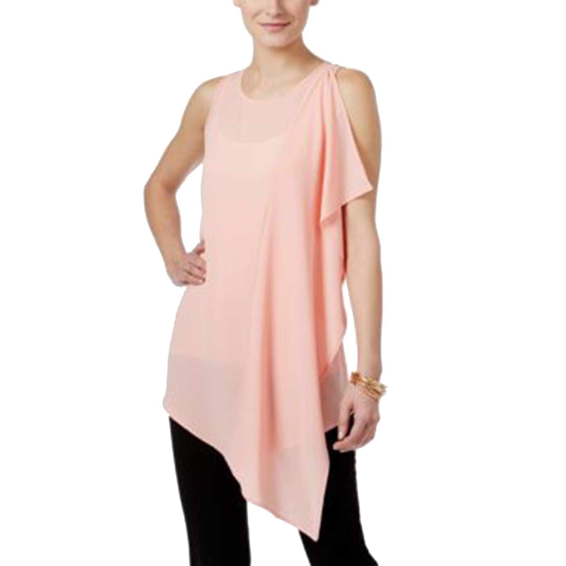 Women's Plain Solid Top,Light Pink