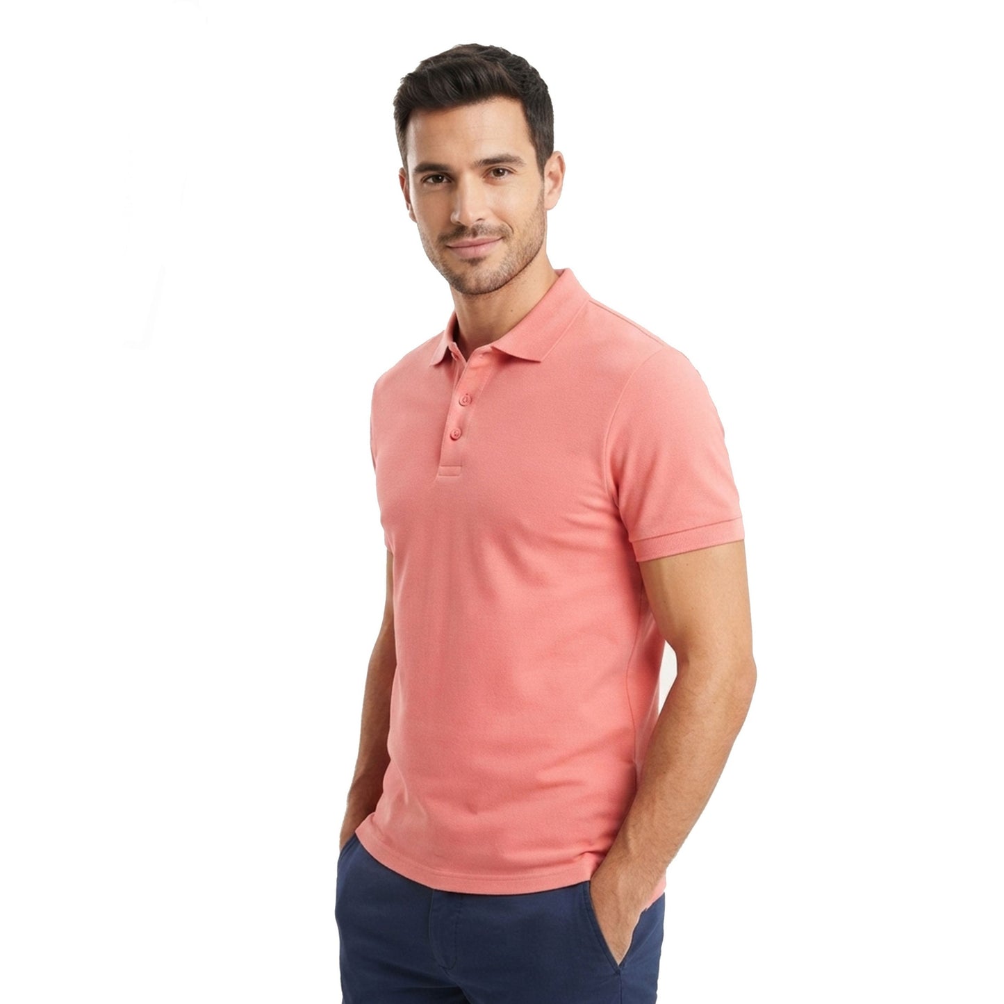 Men's Plain Solid Top,Pink