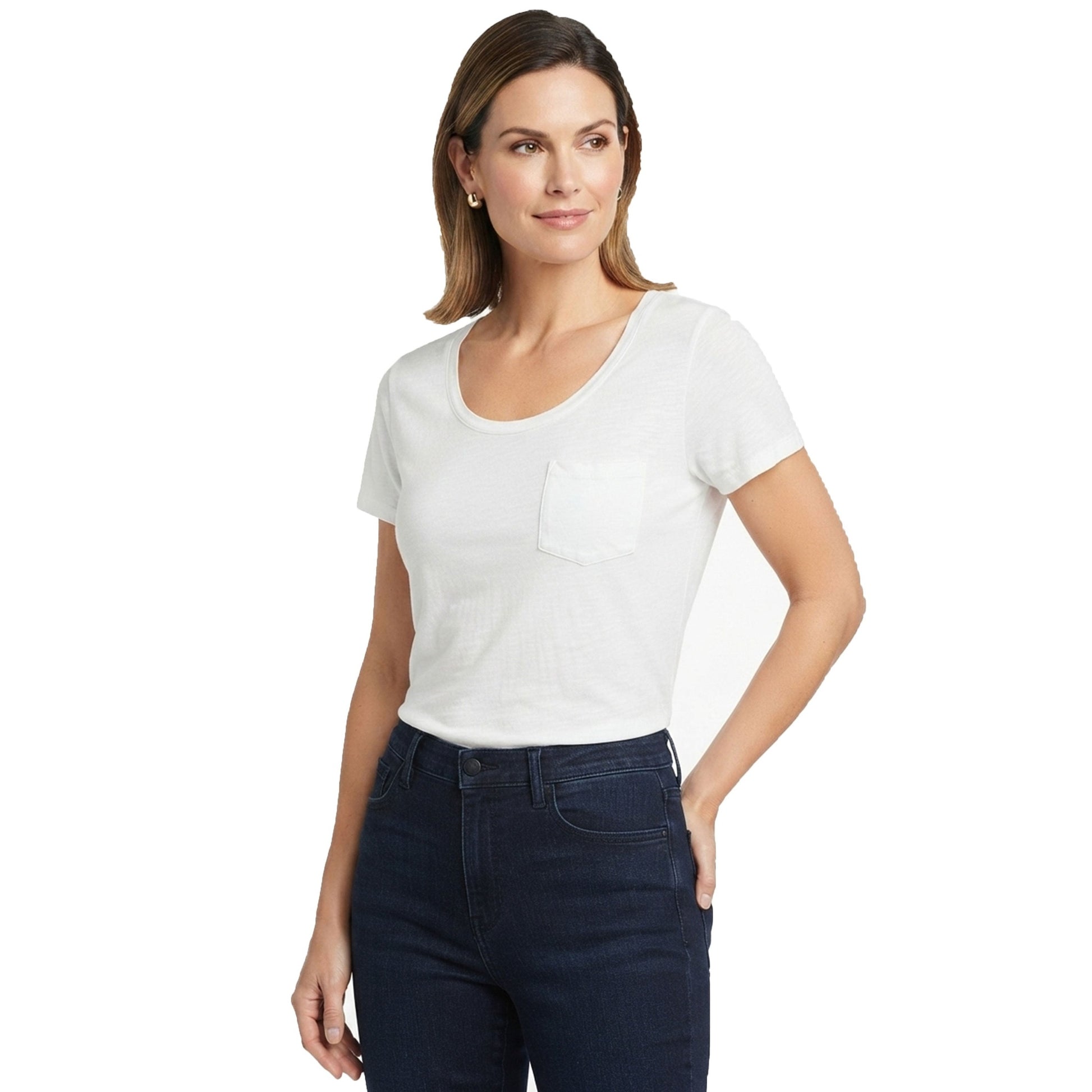 Women's Plain Solid Top,White