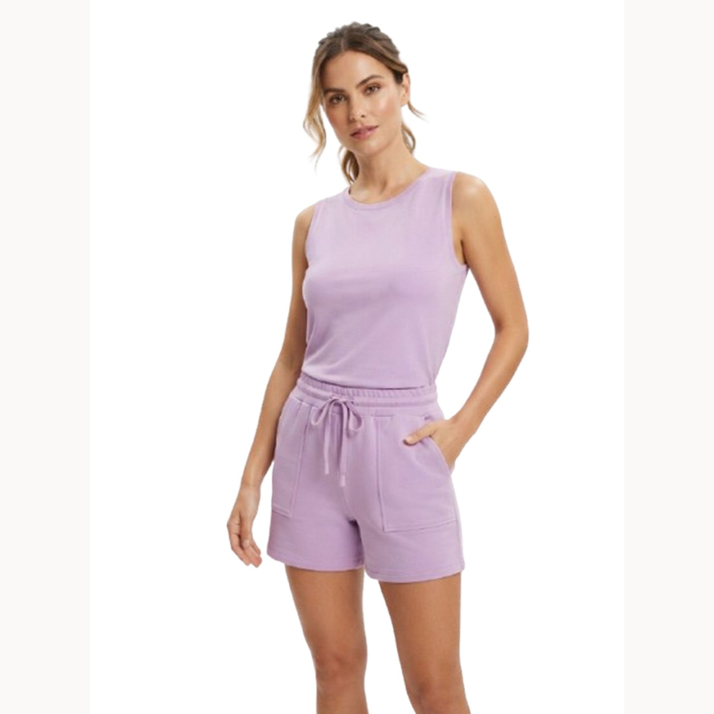 Women's Plain Solid Short,Purple