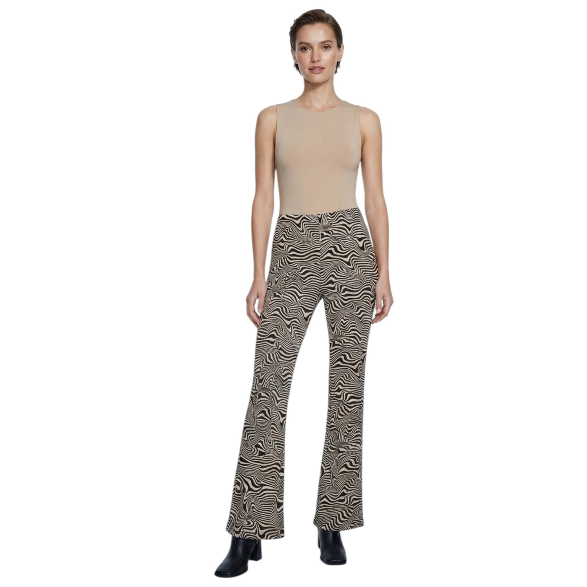 Women's Printed Pants,Beige