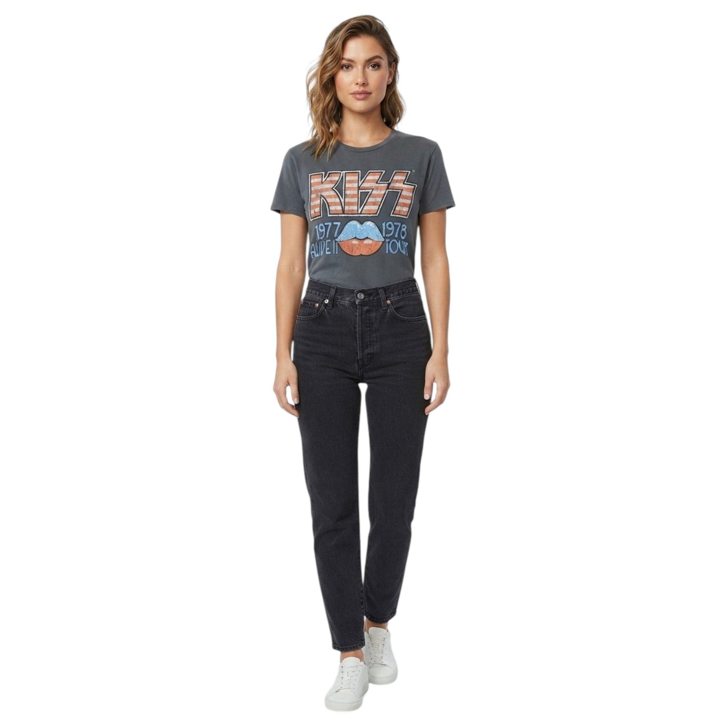 Women's Printed Top,Grey