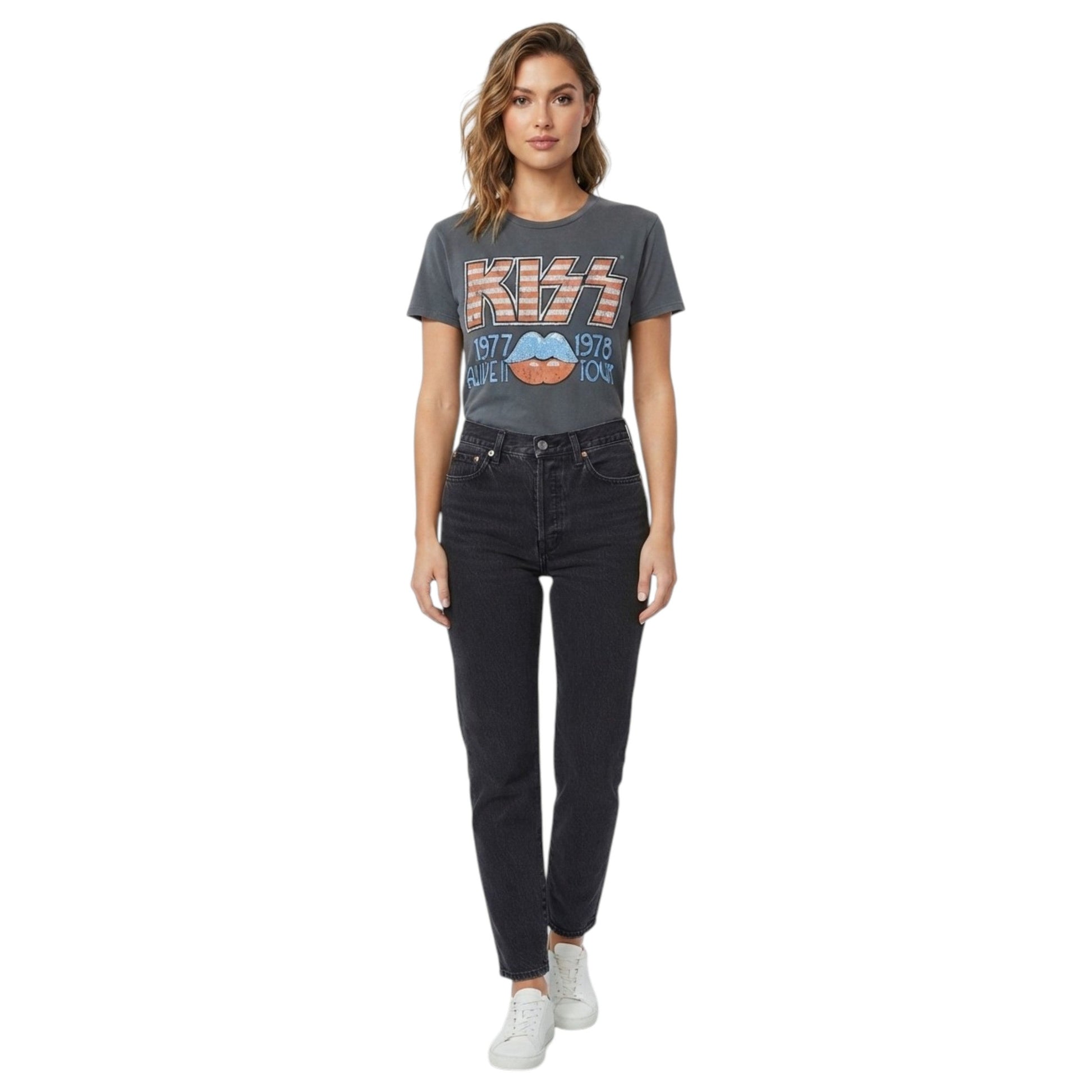 Women's Printed Top,Grey