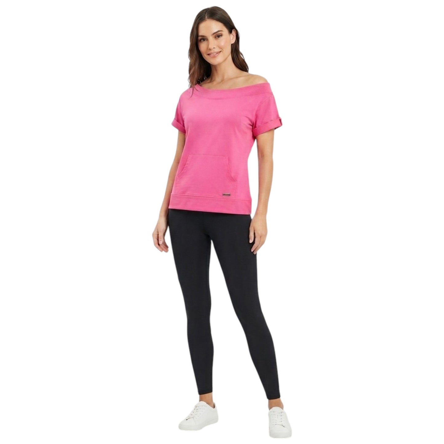 Women's Plain Sport Top,Pink
