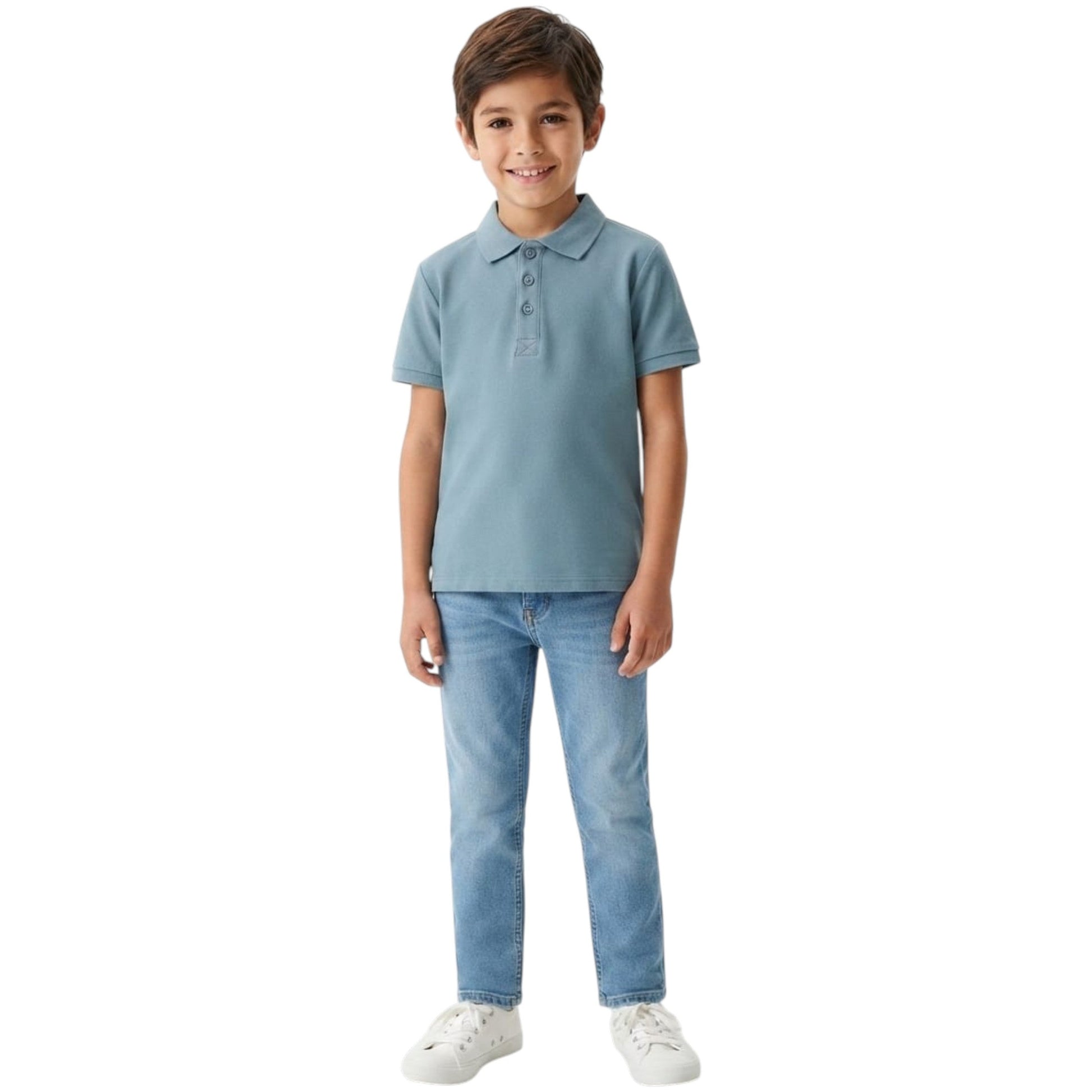Kids Boy's Textured Top,Blue