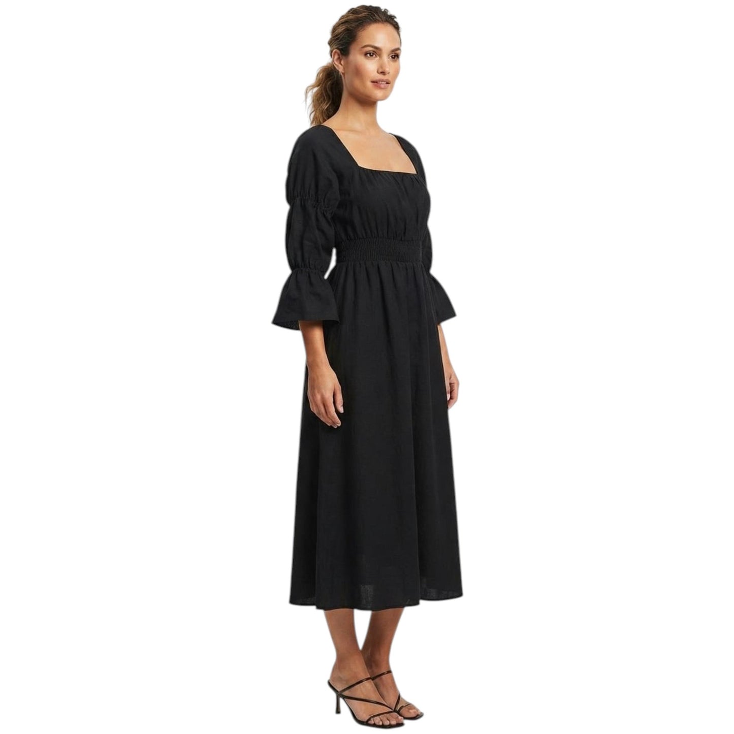 Women's Plain Dress,Black