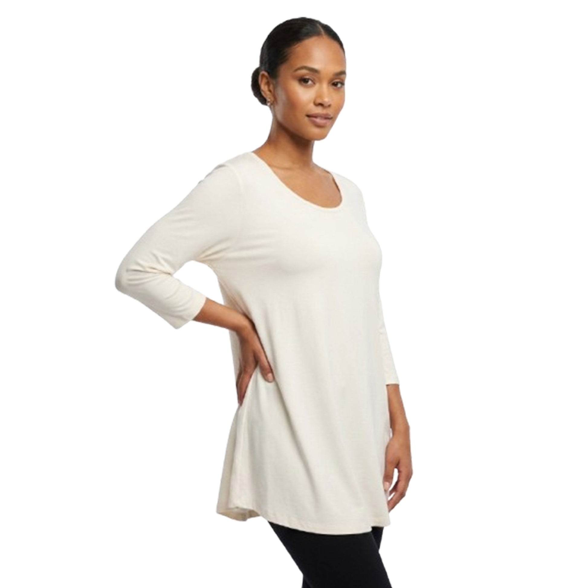 Women's Plain Solid Top,Off White
