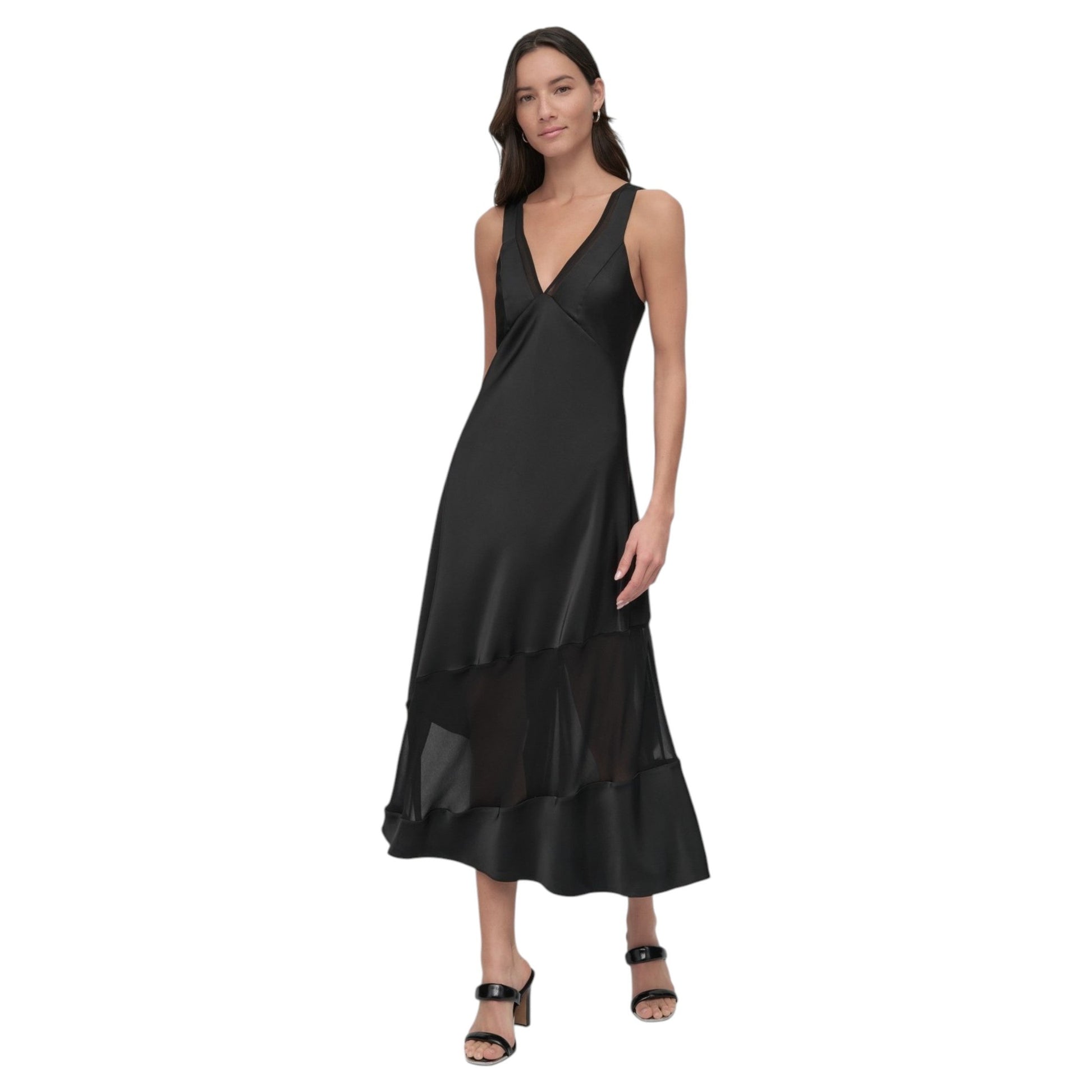 Women's Plain Solid Dress,Black