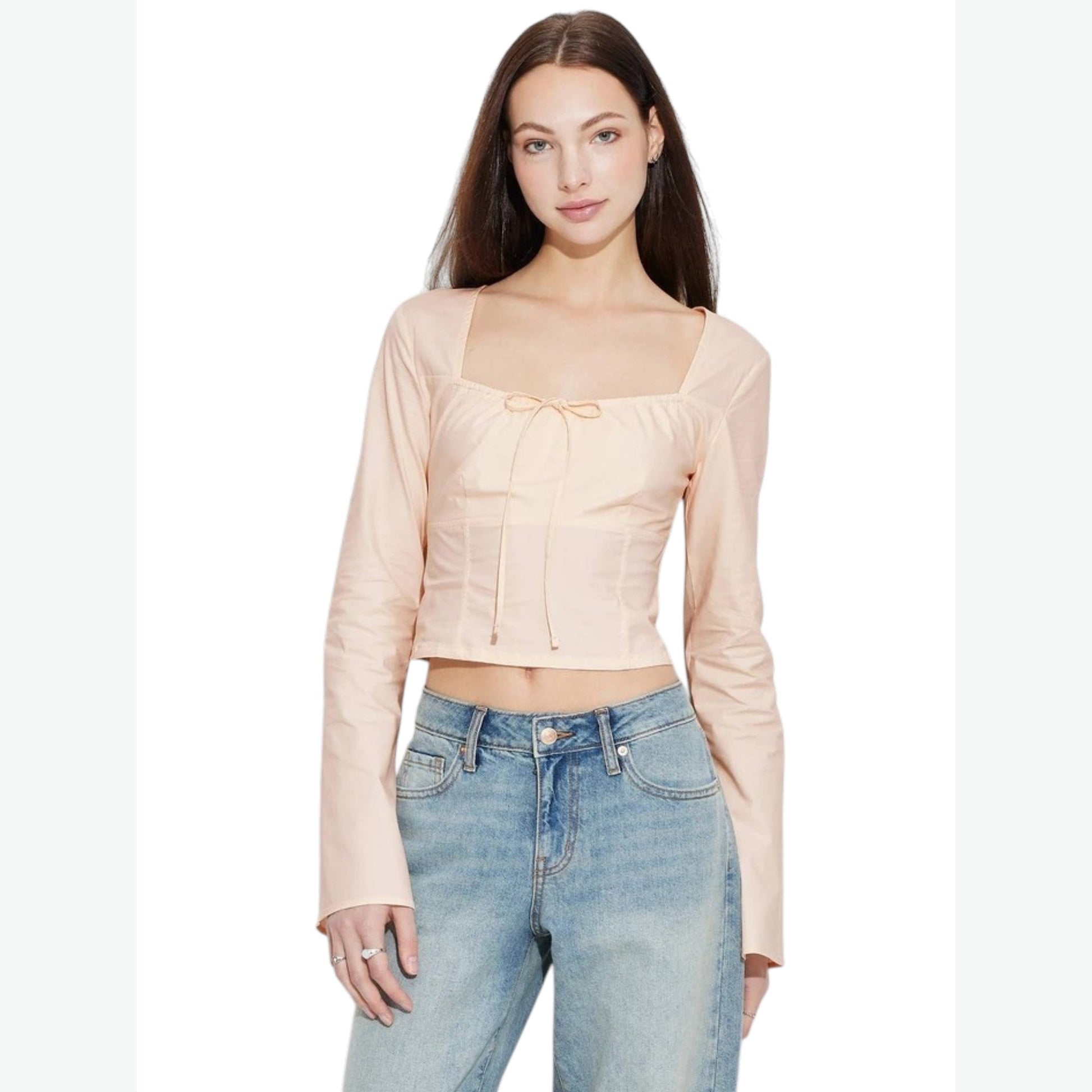 Women's Plain Top,Beige