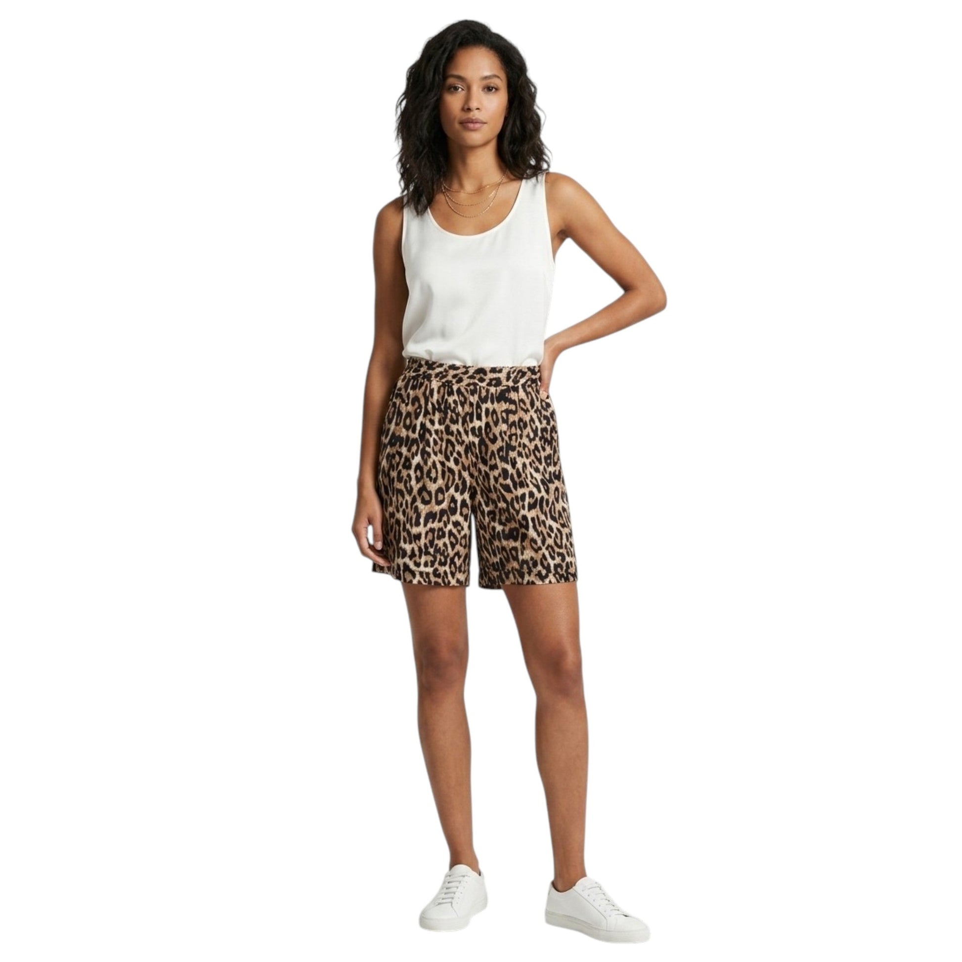 Women's Printed Short,Brown