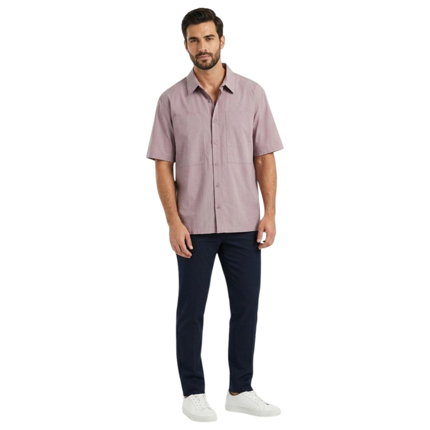 Women's Plain Dress Shirt,Mauve
