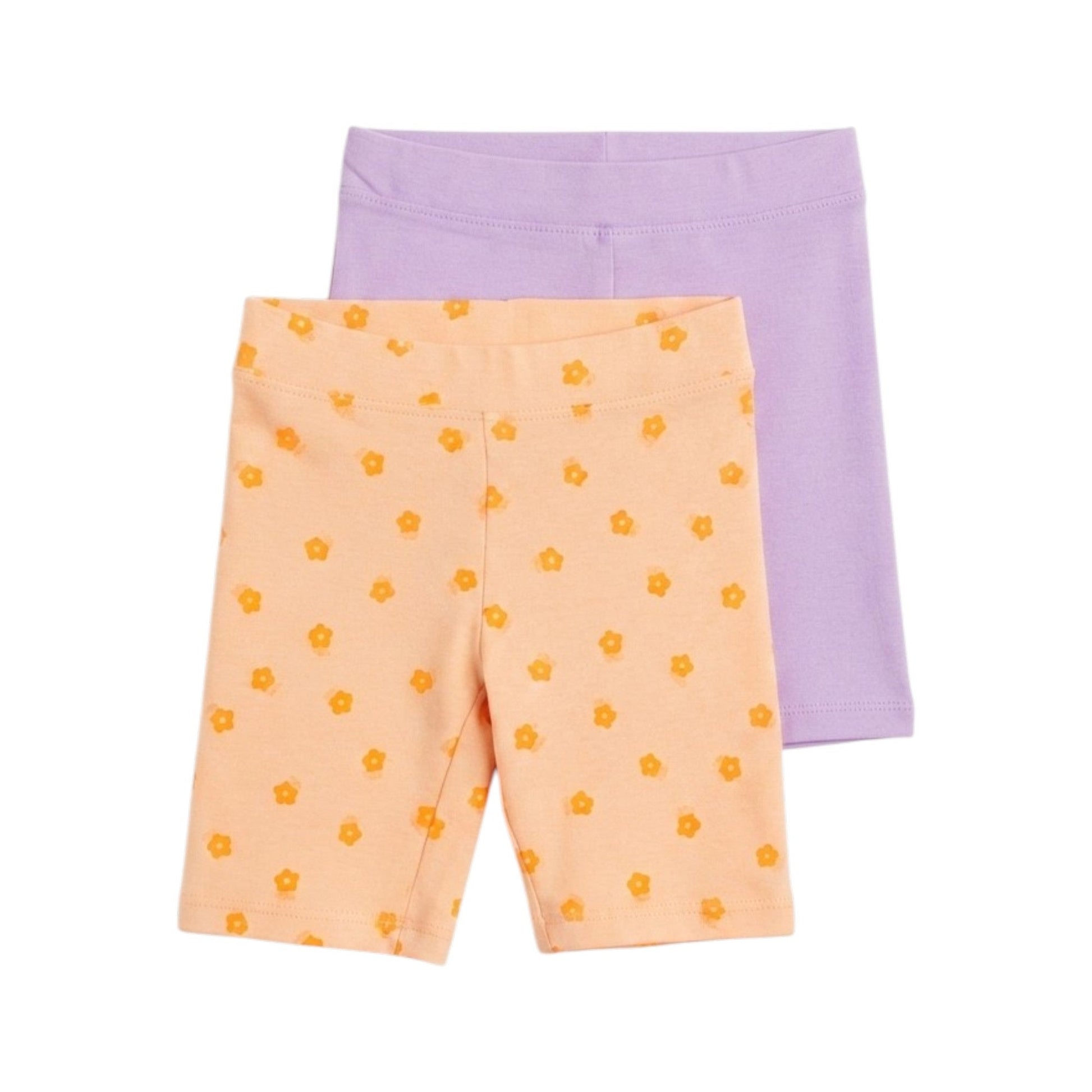 Kids Girl's Printed Short Set 2Pieces,Orange/Purple
