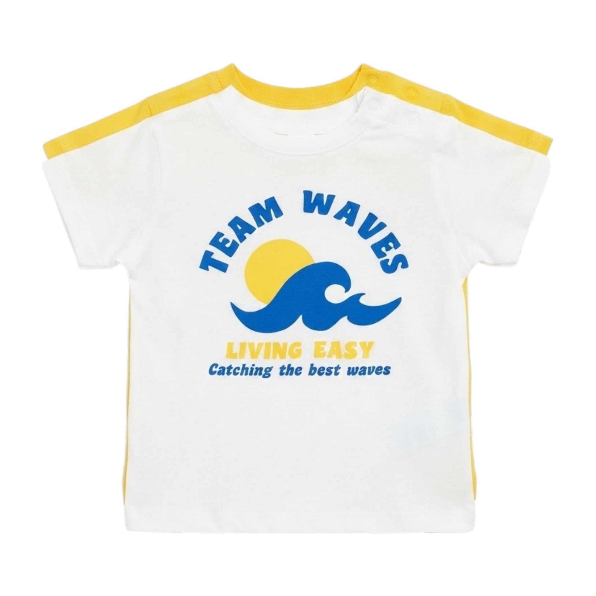 Kids Boy's Printed Top Set 2Pieces,Yellow/White