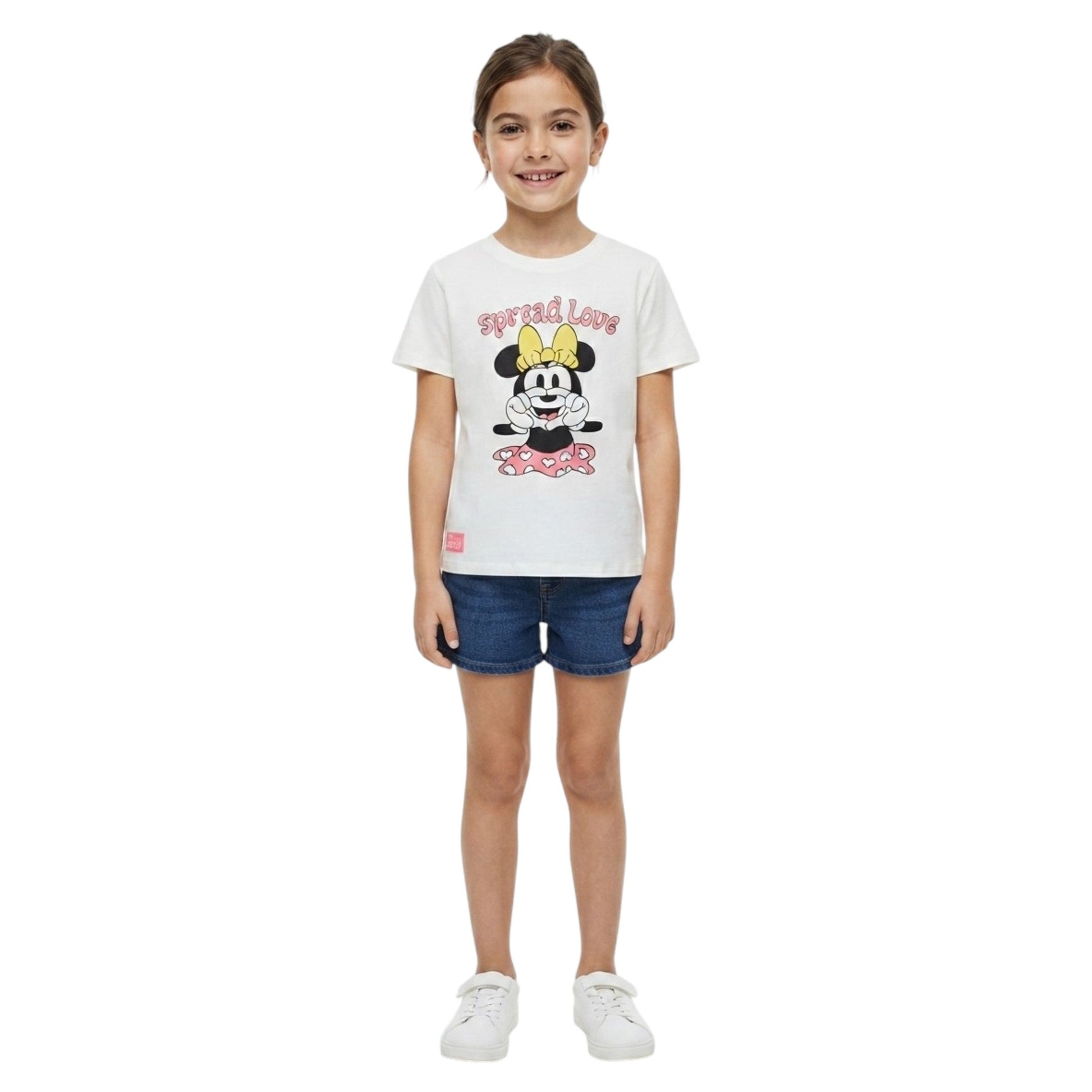 Kids Girl's Graphic Printed Top,White