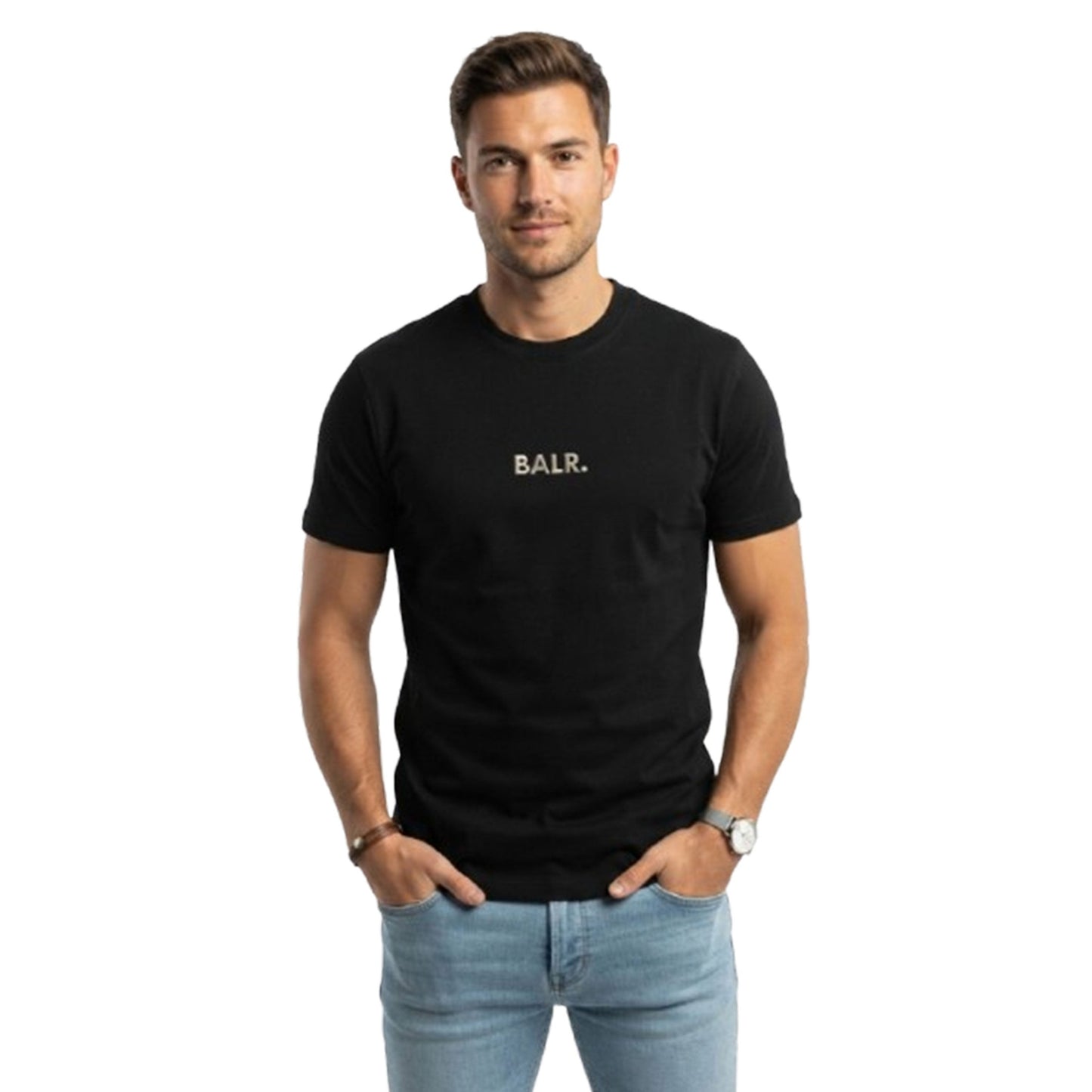 Men's Brand Logo Printed Top,Black