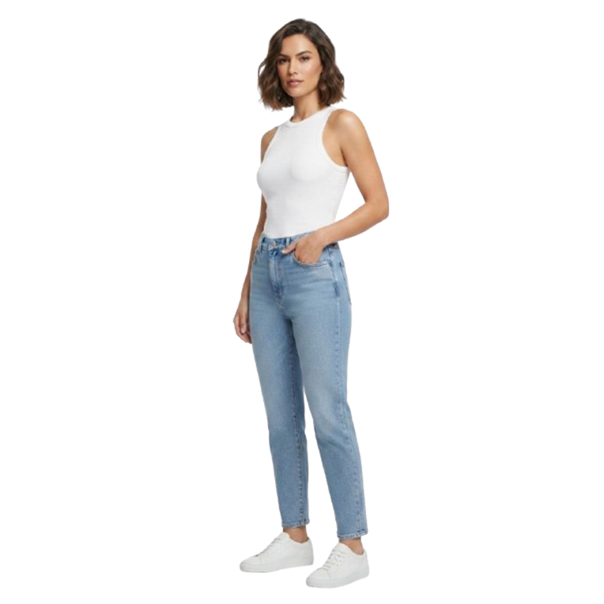 Women's Ribbed Top,White